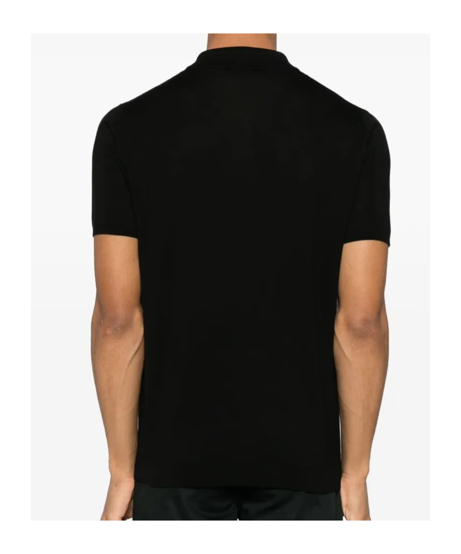 Roberto Collina Basic Polo T-shirt In Black