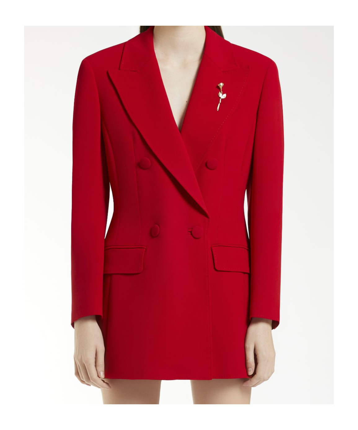Marella Codesign Waisted Blazer In Red