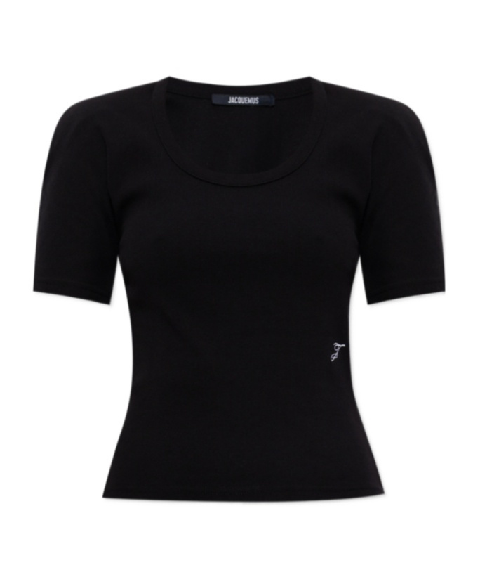 Jacquemus Short-sleeved T-shirt In Black