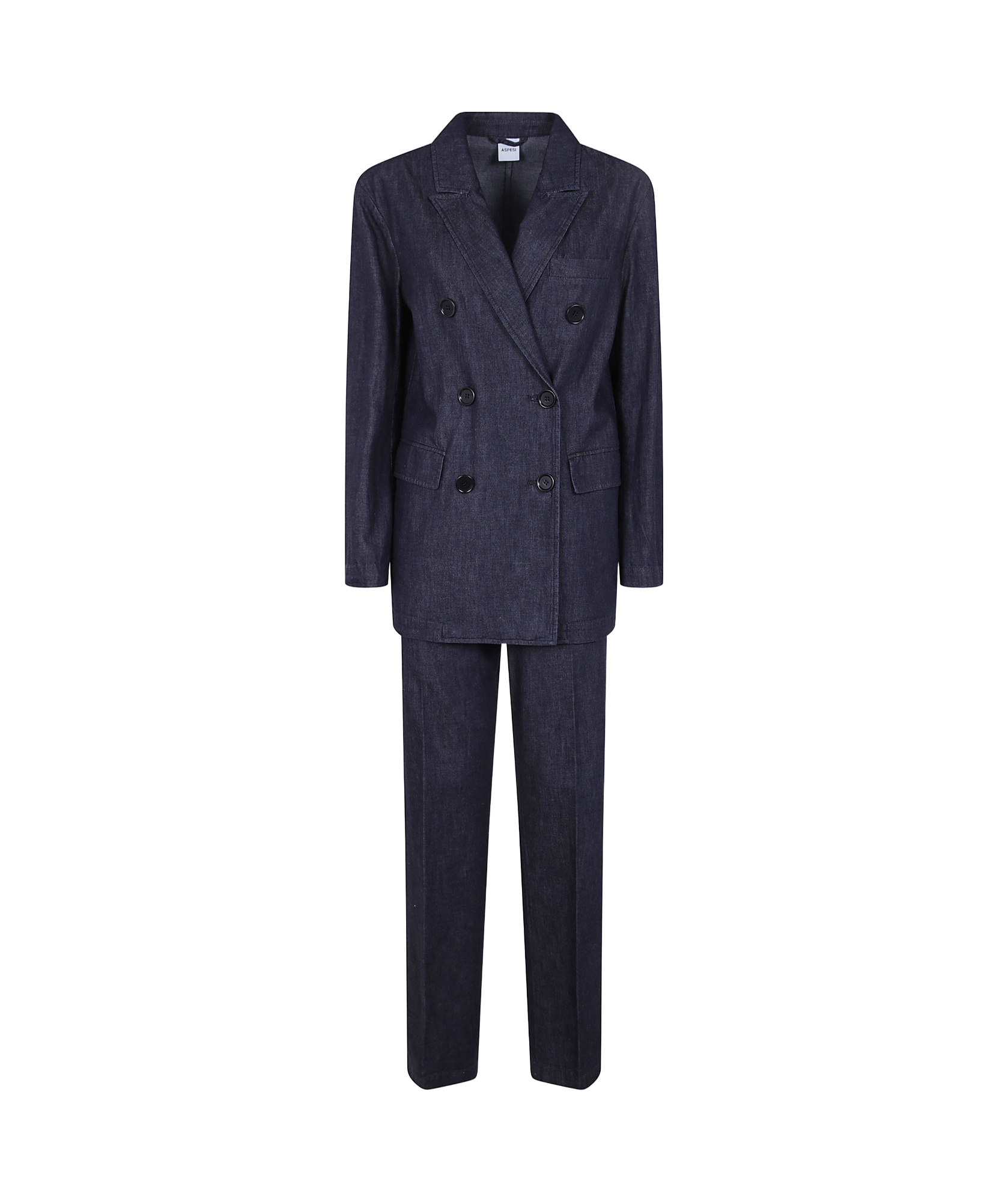 Aspesi Classic Suit With Doublebreast Jacket In Black