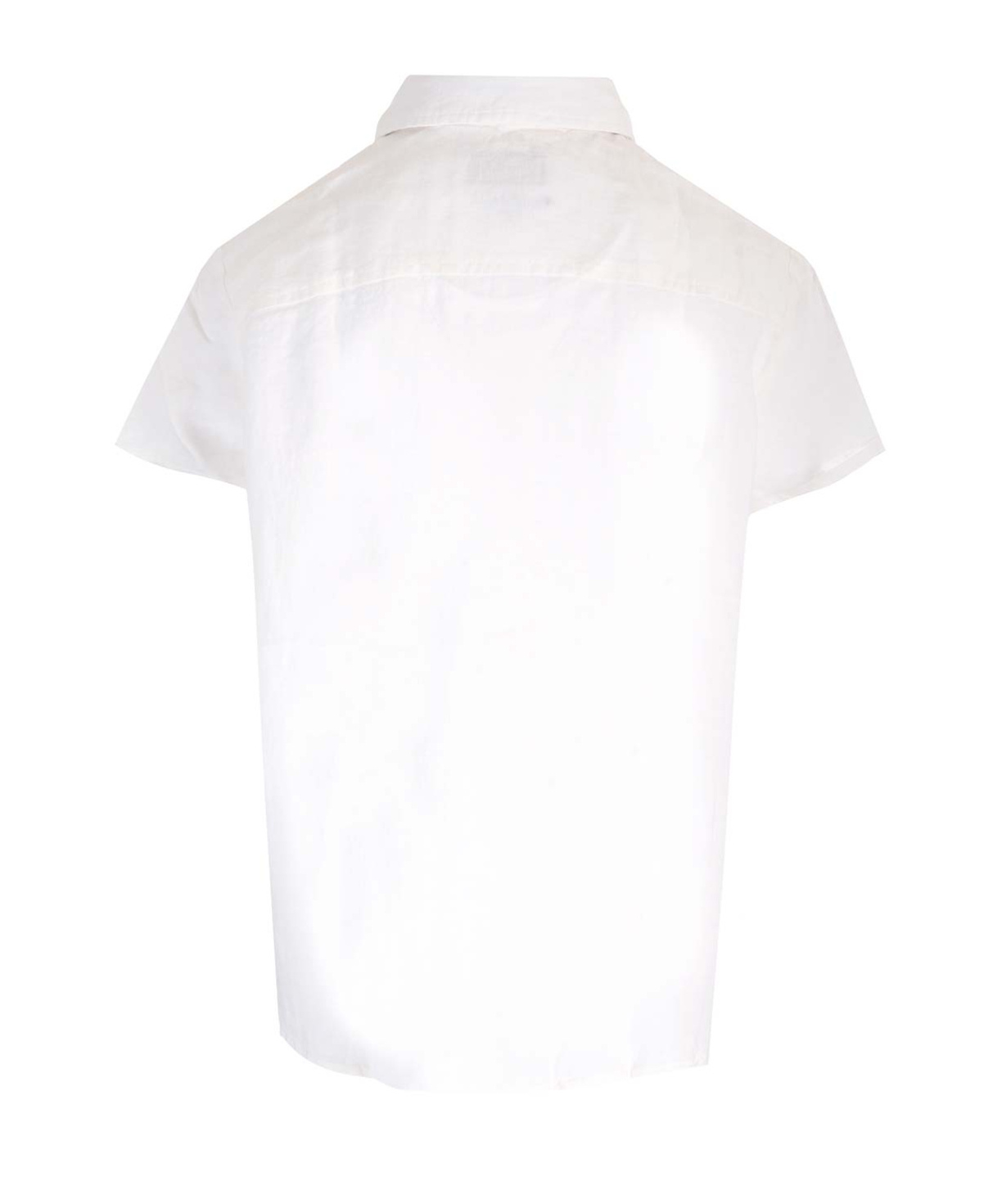Apc Short-sleeved Button-up Shirt In White