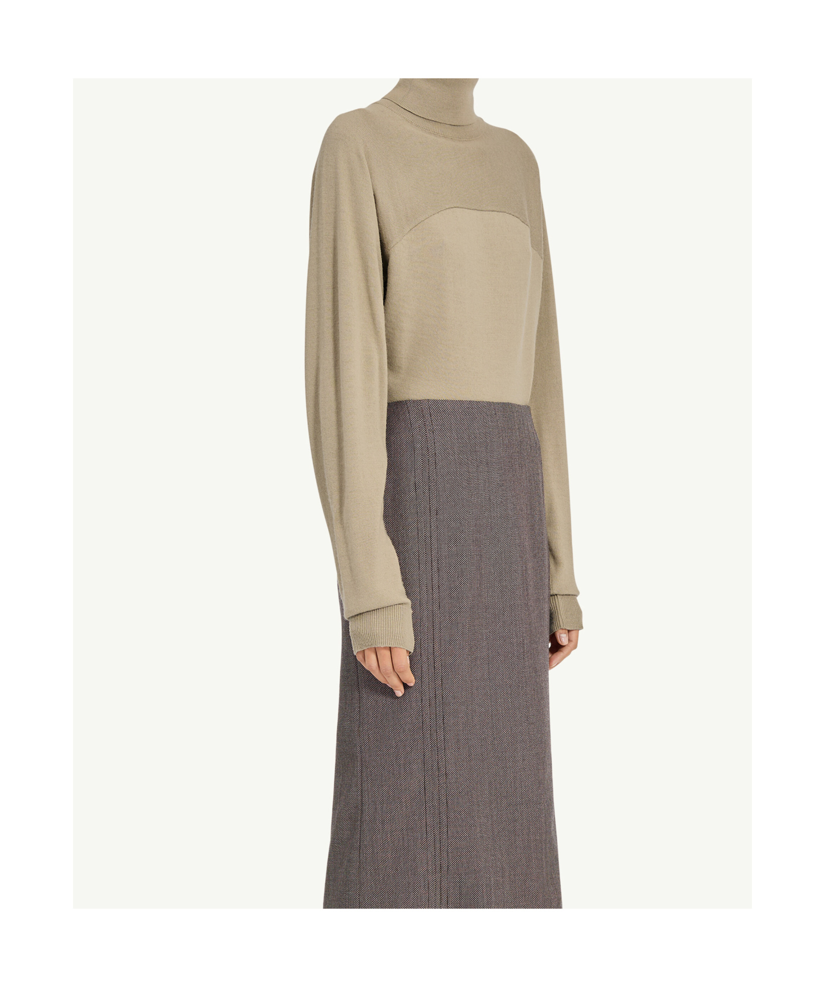 Mm6 Maison Margiela Turtleneck Body In Brown