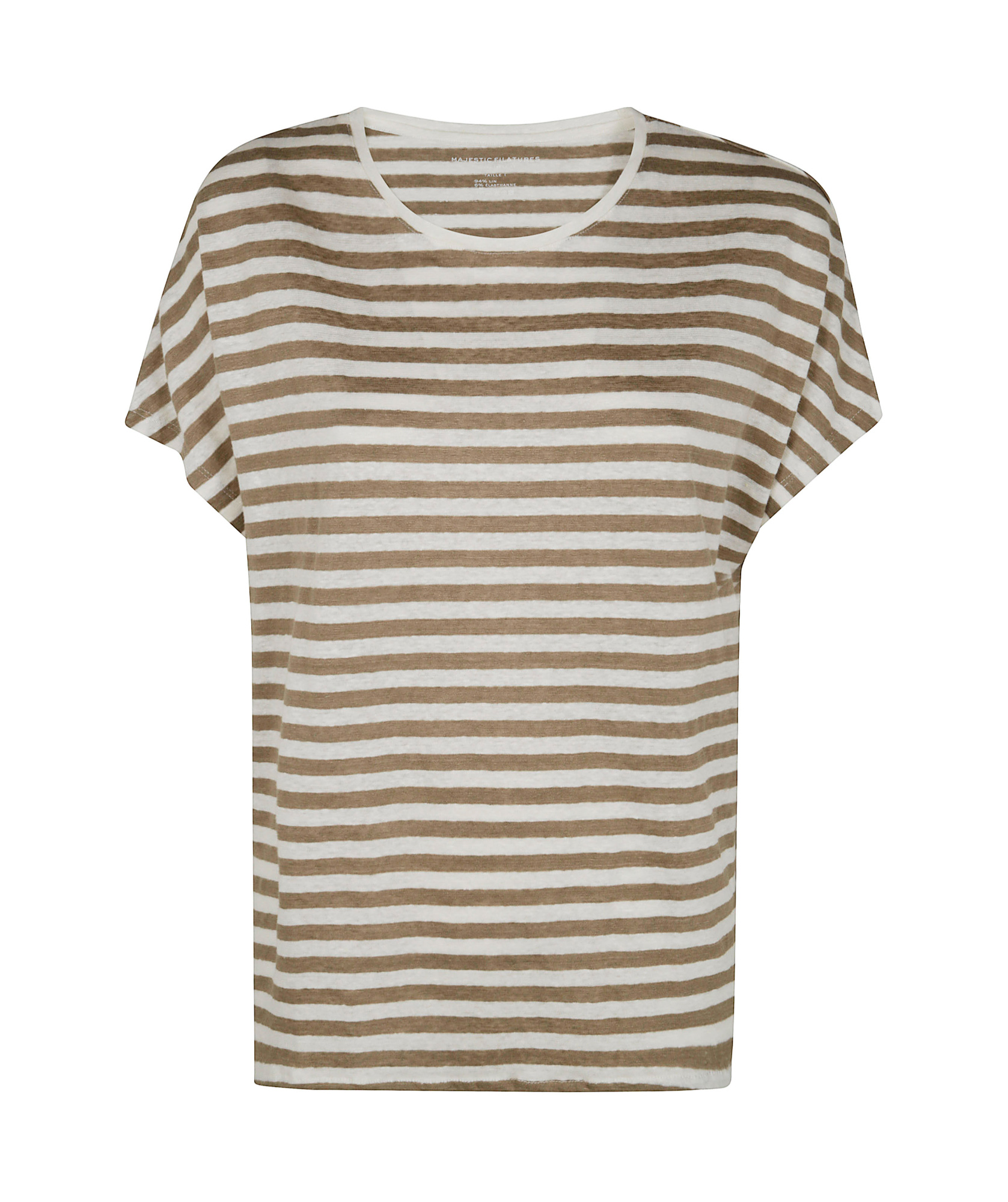 MAJESTIC STRIPED T-SHIRT