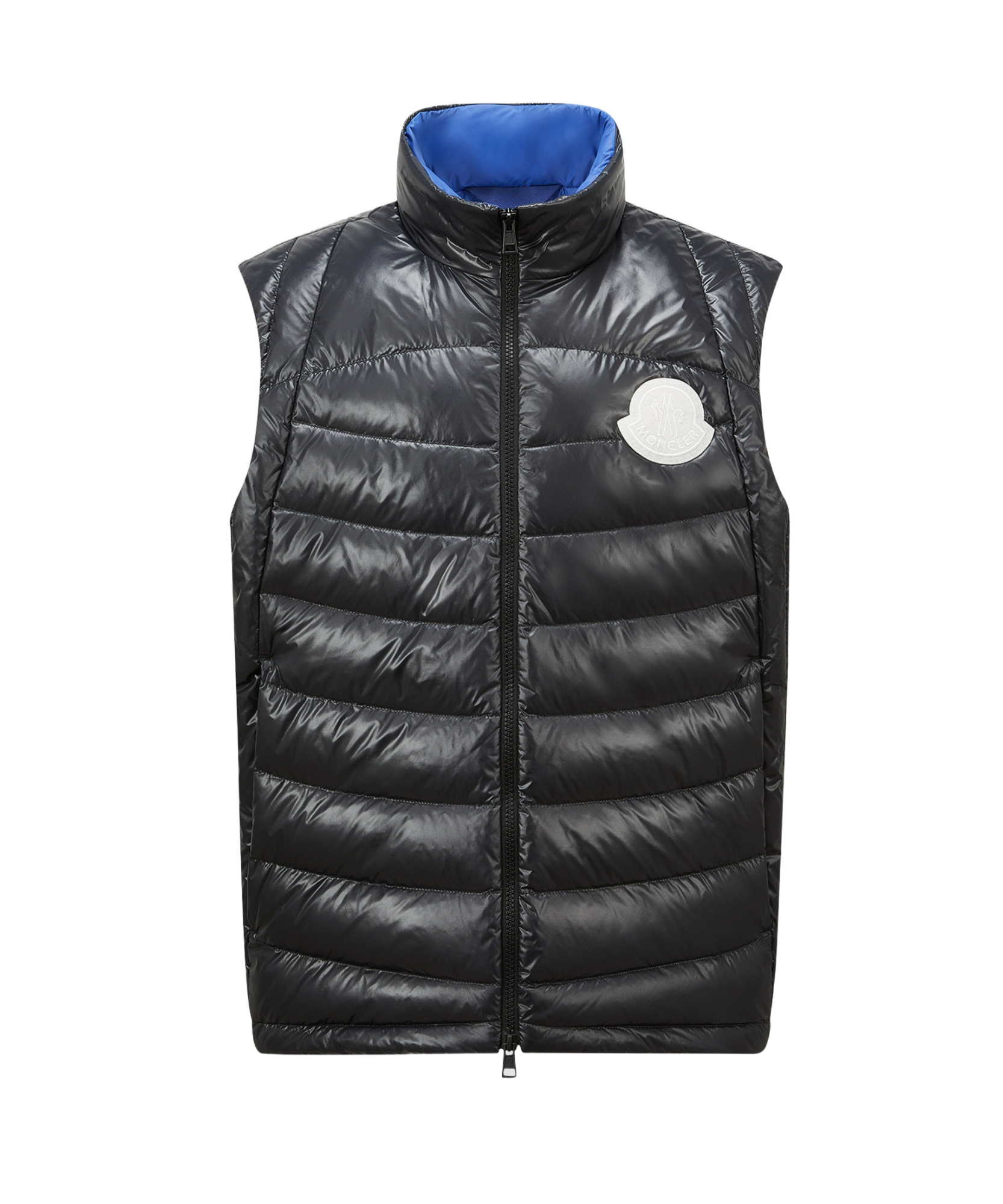 MONCLER MONCLER LOGO PATCH DOWN VEST