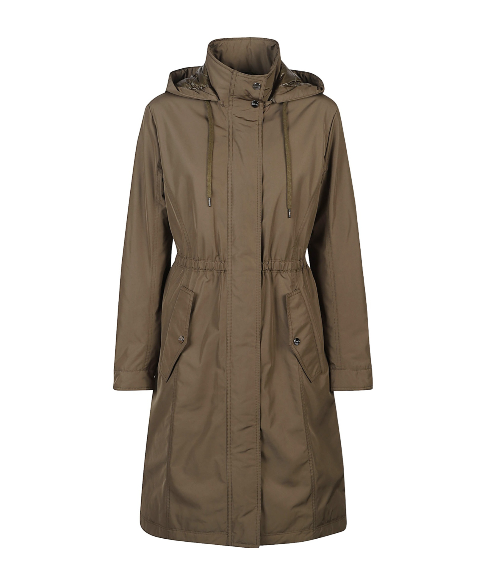 Herno Hooded Windbreaker In Brown