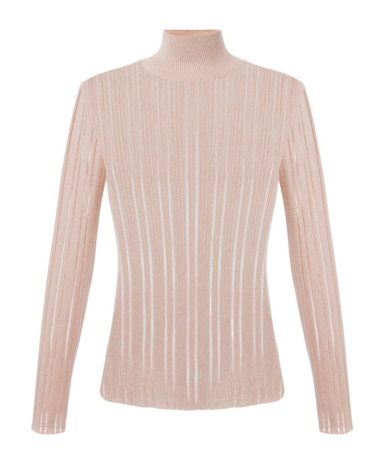 Elisabetta Franchi High Neck Shirt In Metallic Fabric In Pink
