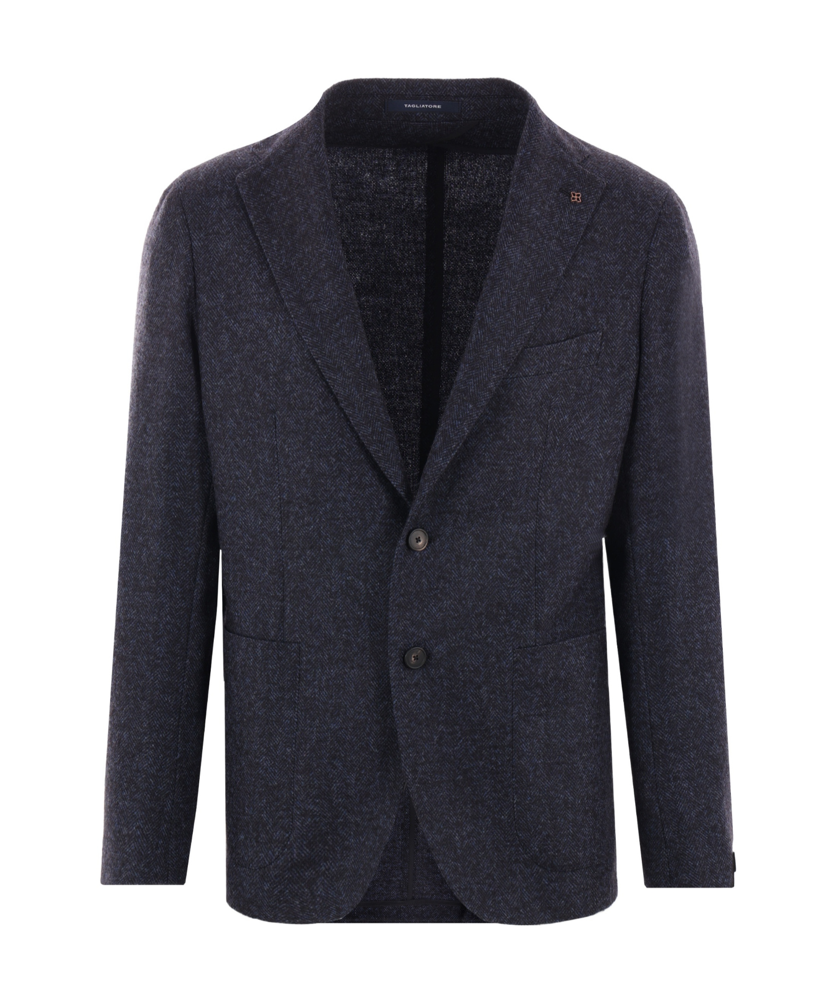 Tagliatore Long-sleeved Suit Coat In Black