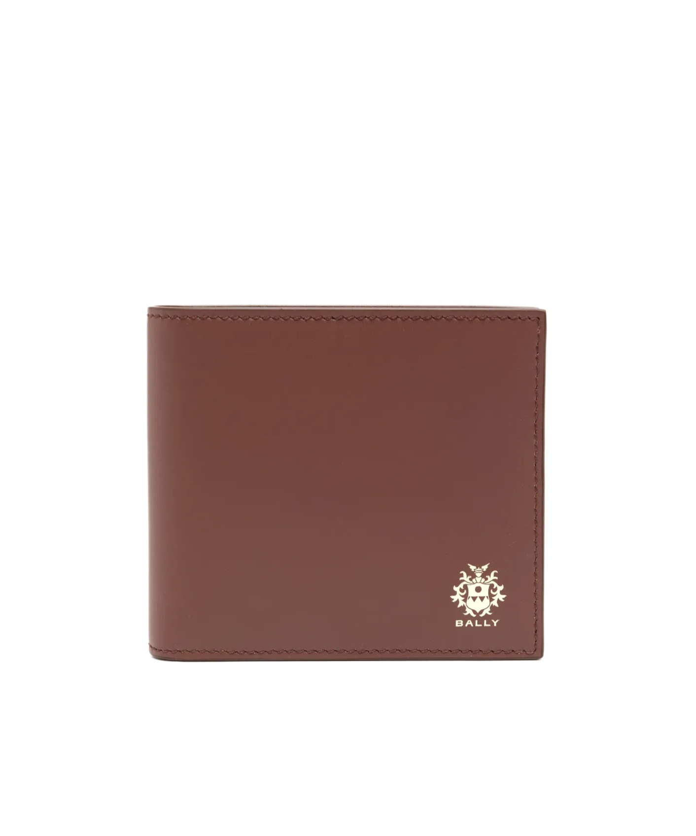 Bally Logo Patch Wallet In Red