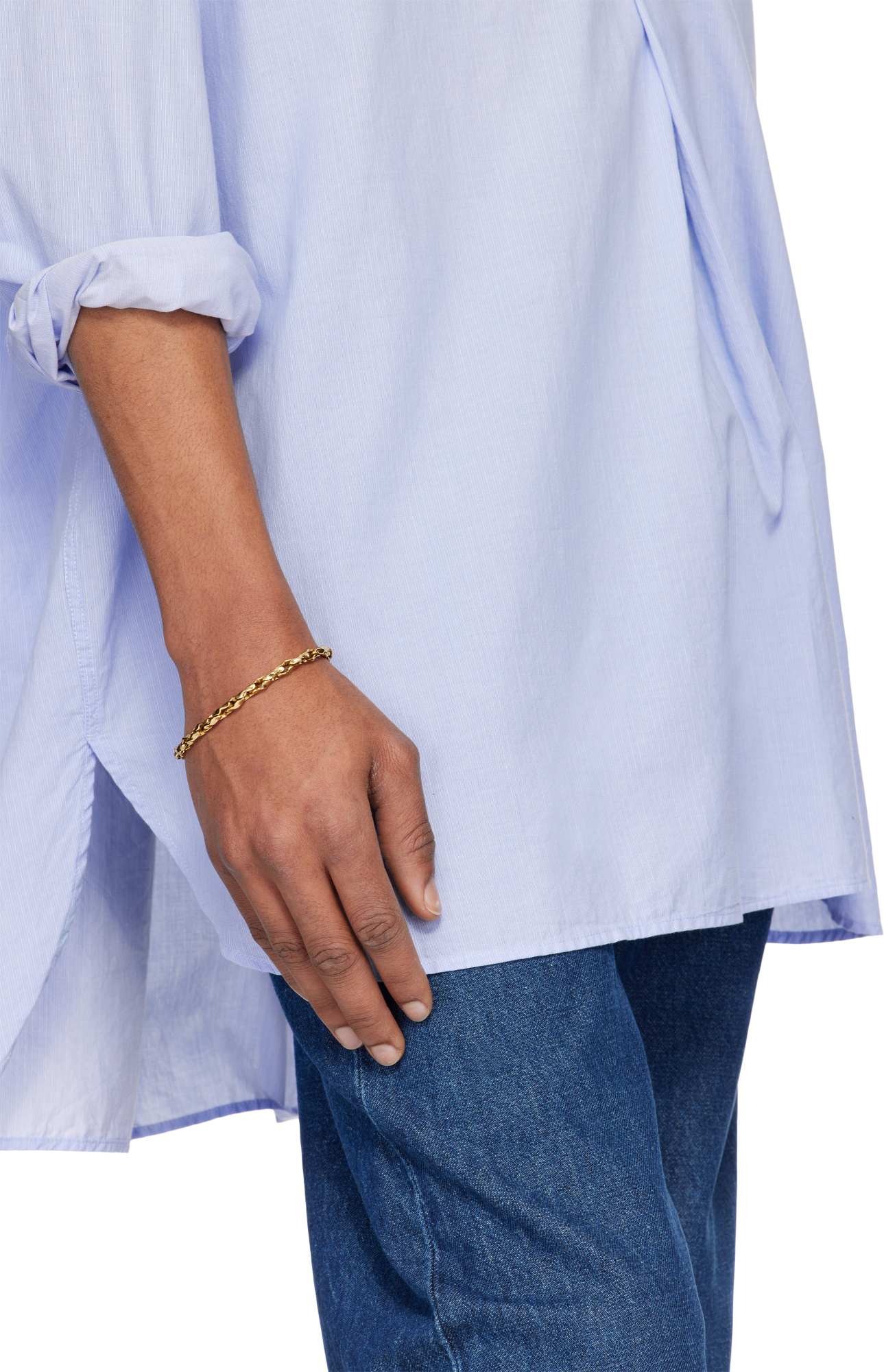 Emanuele Bicocchi Hammered Bracelet In Yellow