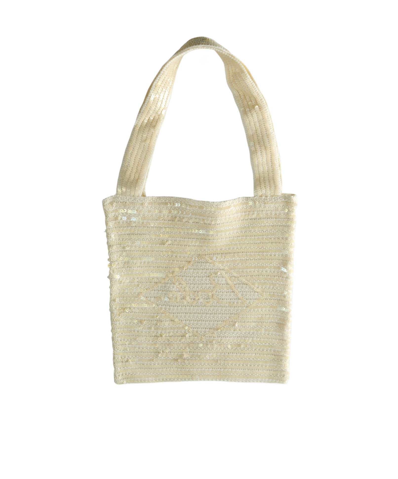 Bode Sequin Tote In White