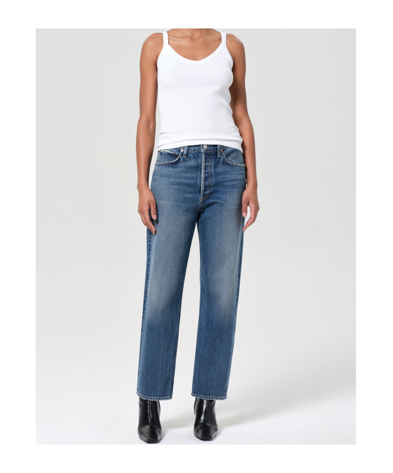 Agolde Straight-leg Jeans In Blue