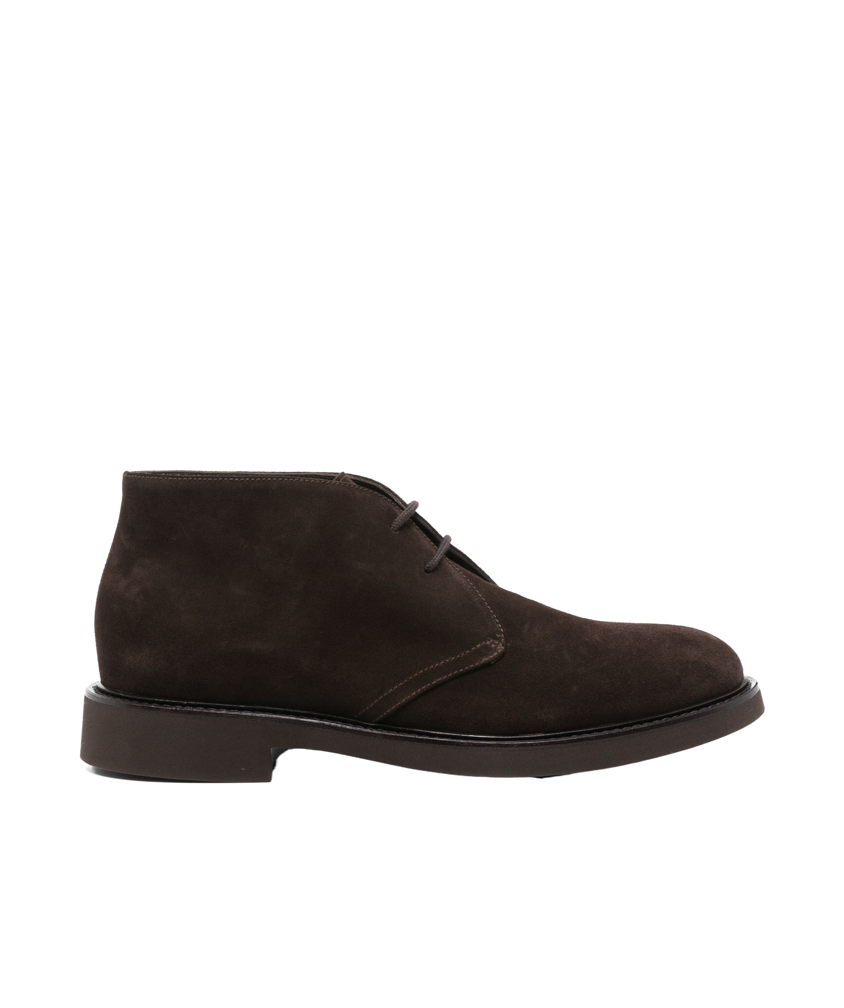 Doucal's Man Ankle Boots Dark Brown Size 12 Leather In Black