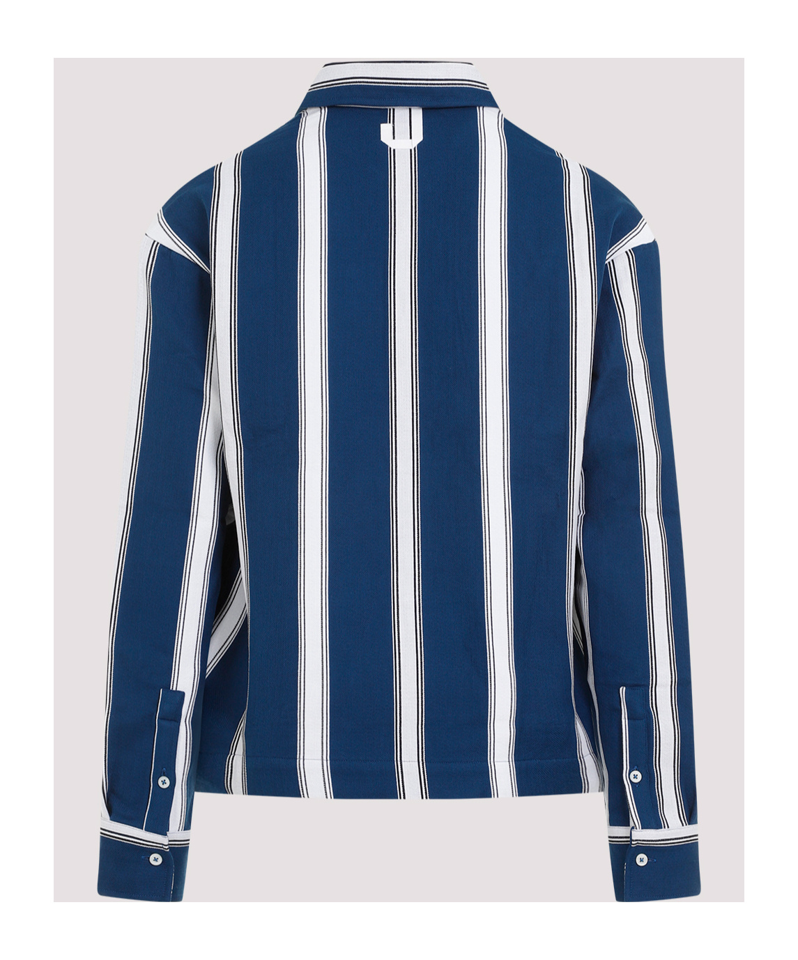 Jacquemus La Chemise Papier Striped Boxy Shirt In Blue