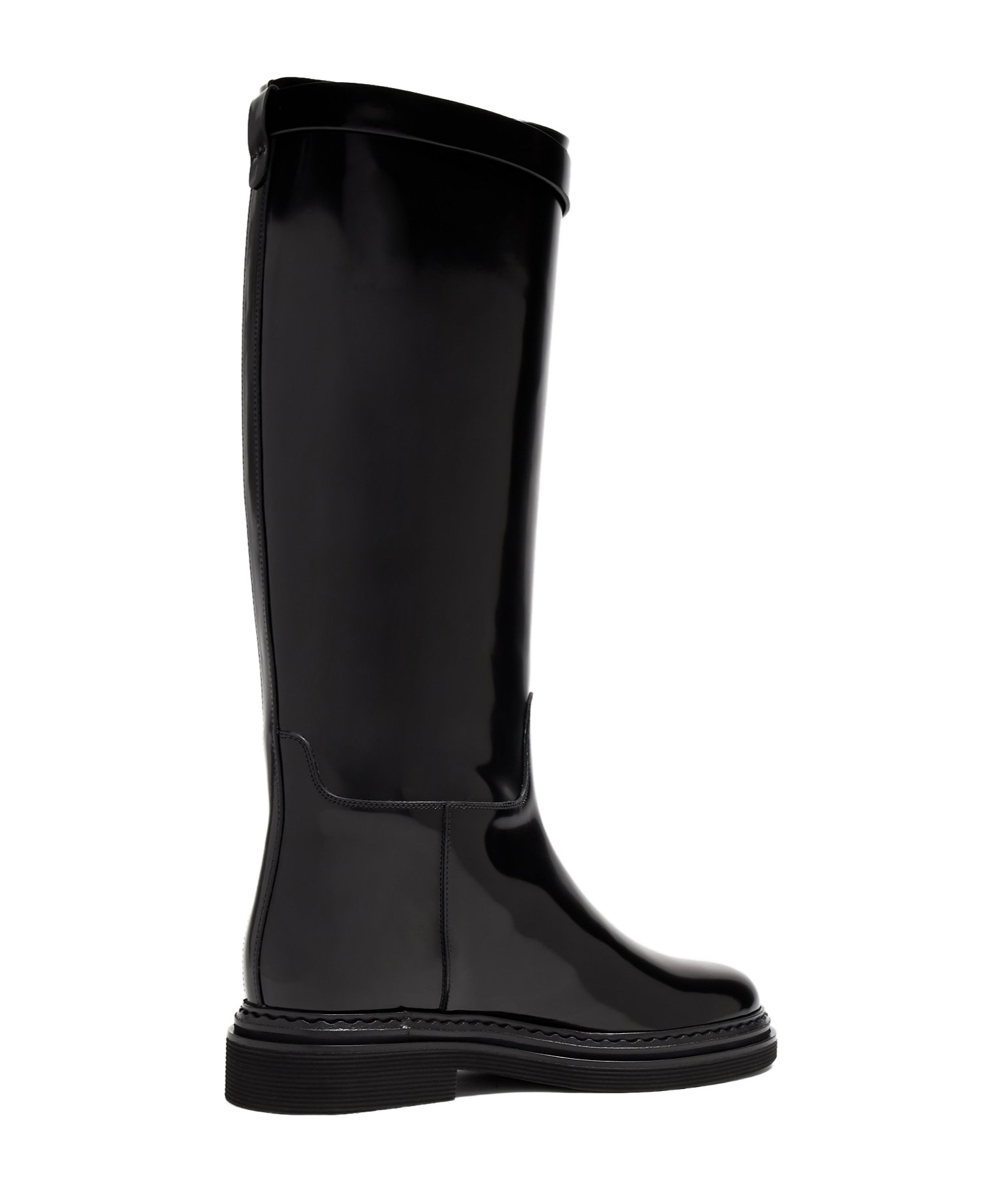 Dolce & Gabbana Logo-plaque Equestrian Boots In Black