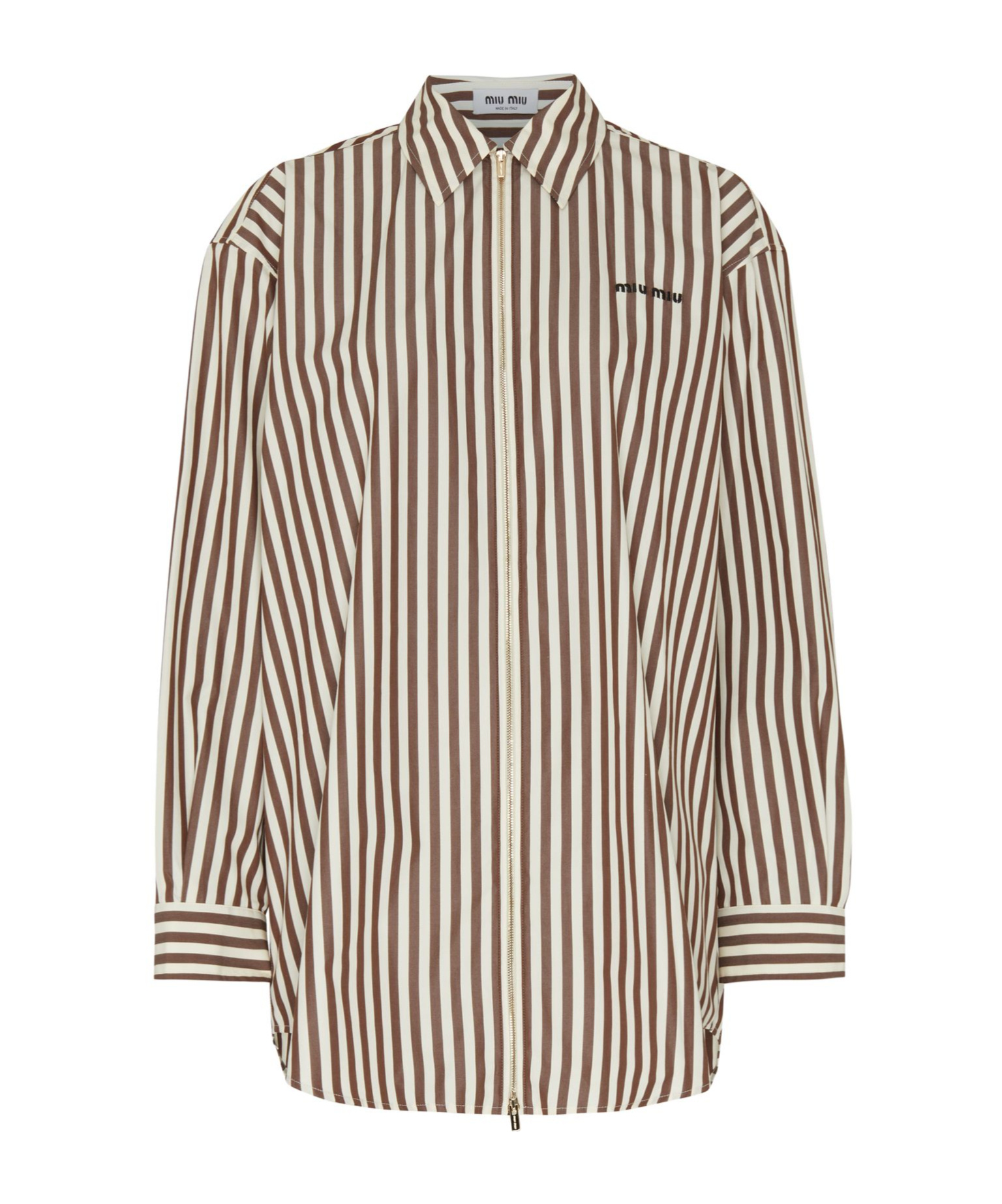 MIU MIU STRIPED SHIRT