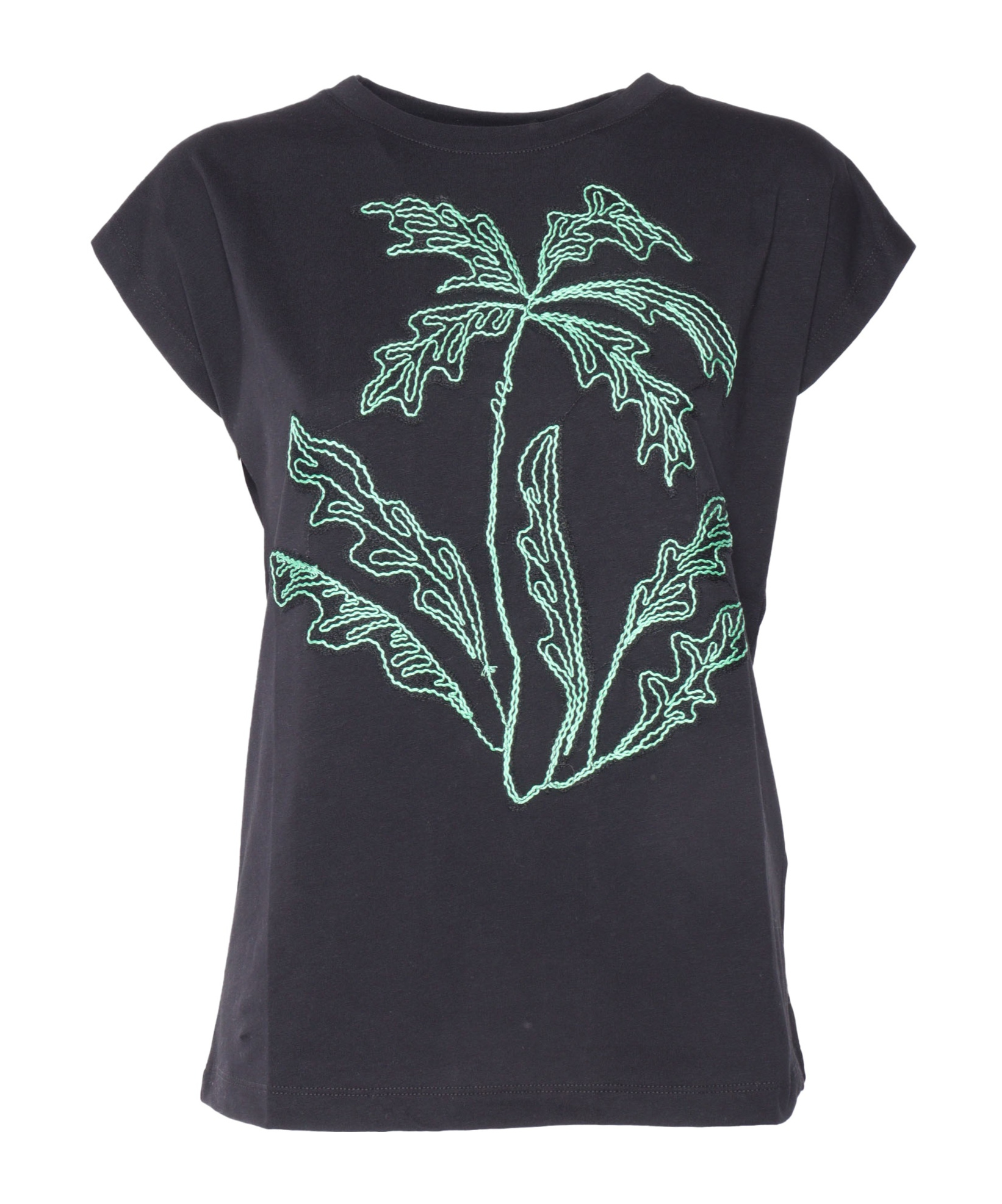 Ermanno Scervino Open-necked Black Shirt