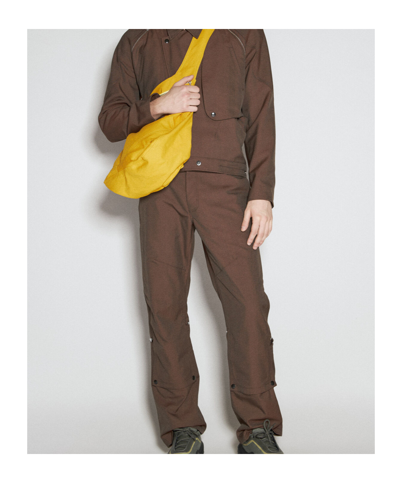 Kiko Kostadinov Tonino Utility Trousers In Brown