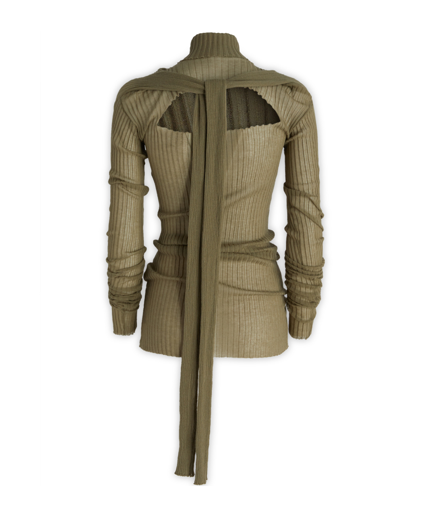 Shop Quira High Neck Sweater In Green