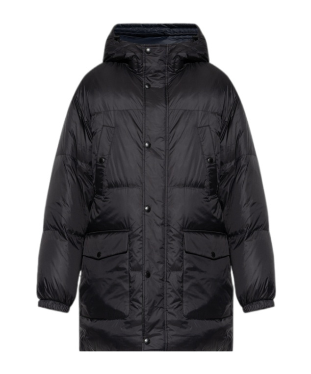 Yves Salomon Long-sleeved Down Jacket In Black