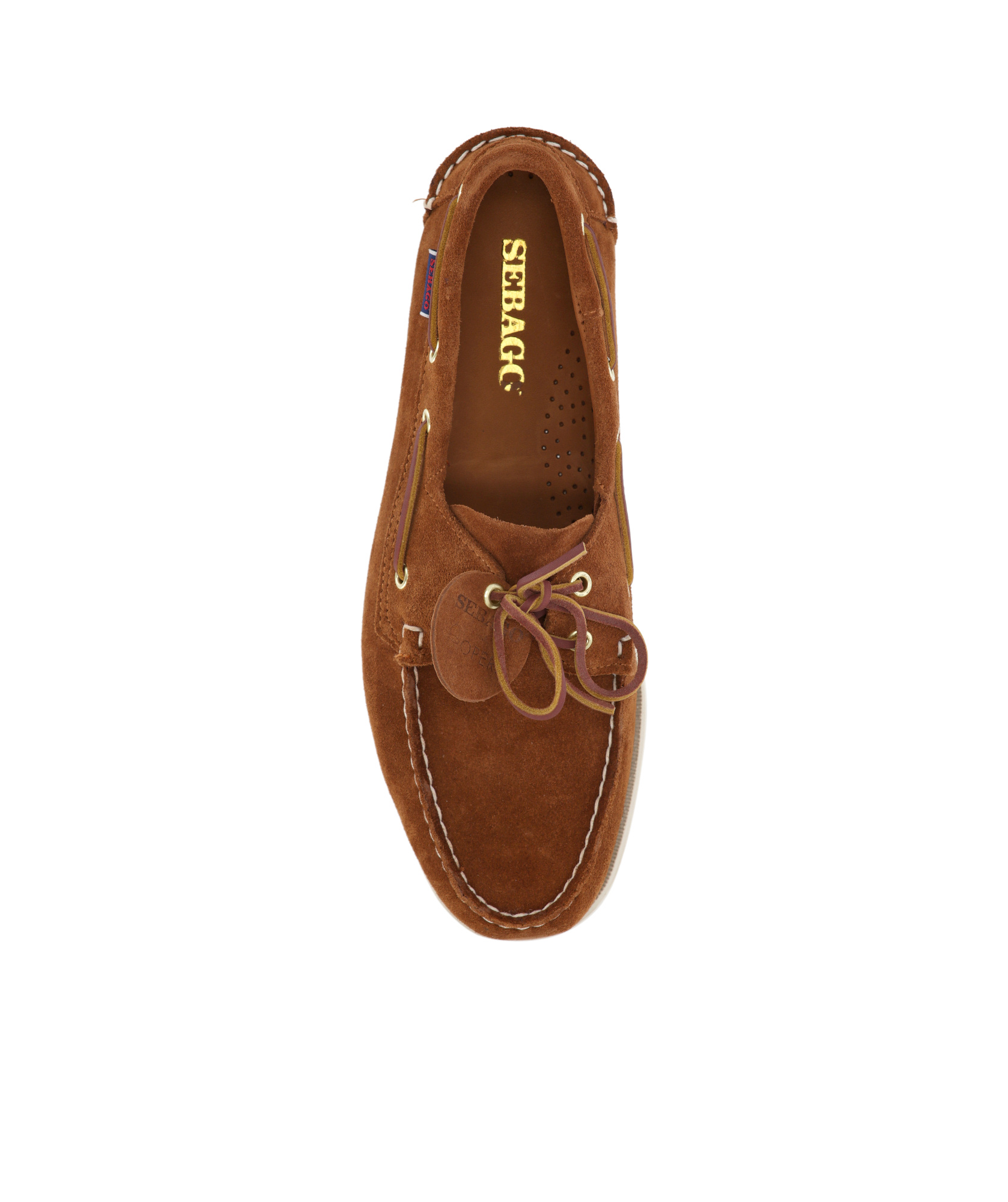 Sebago Handcrafted Suede Boat Shoes In Brown