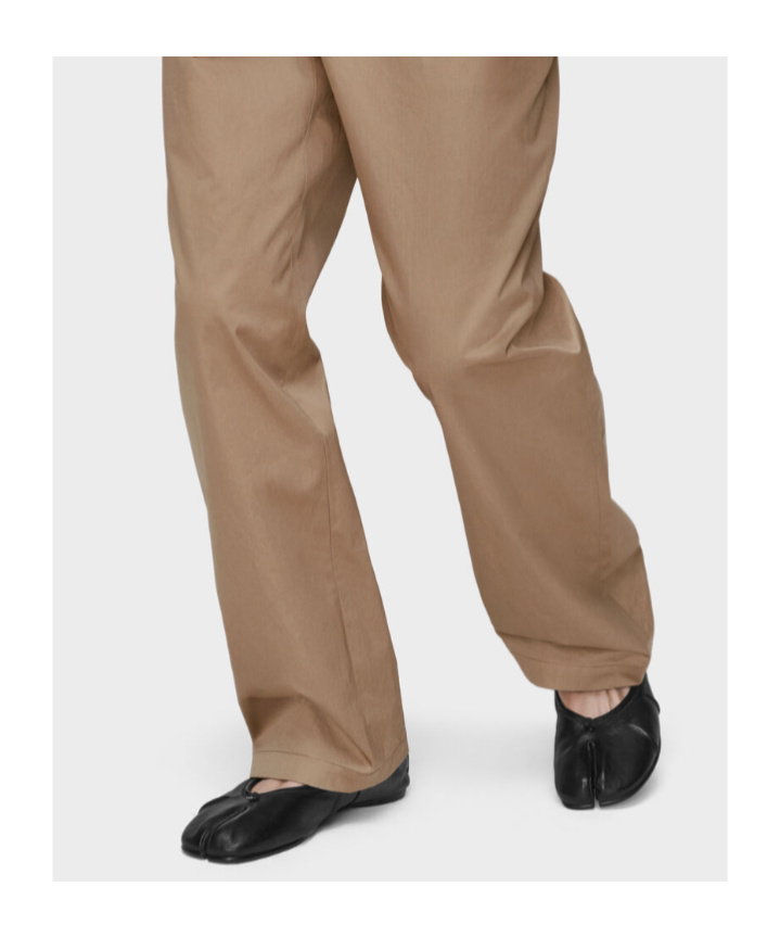 Maison Margiela Tabi Leather Split-toe Ballerina Flats In Black