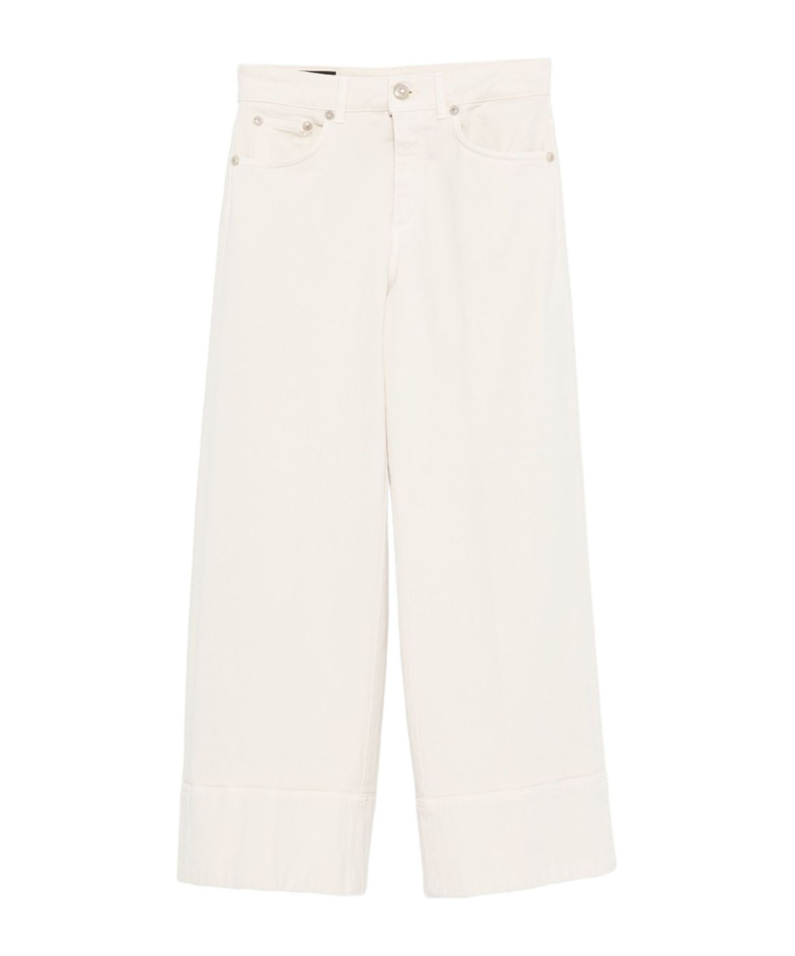 Dondup Button-fly Straight-leg Jeans In White
