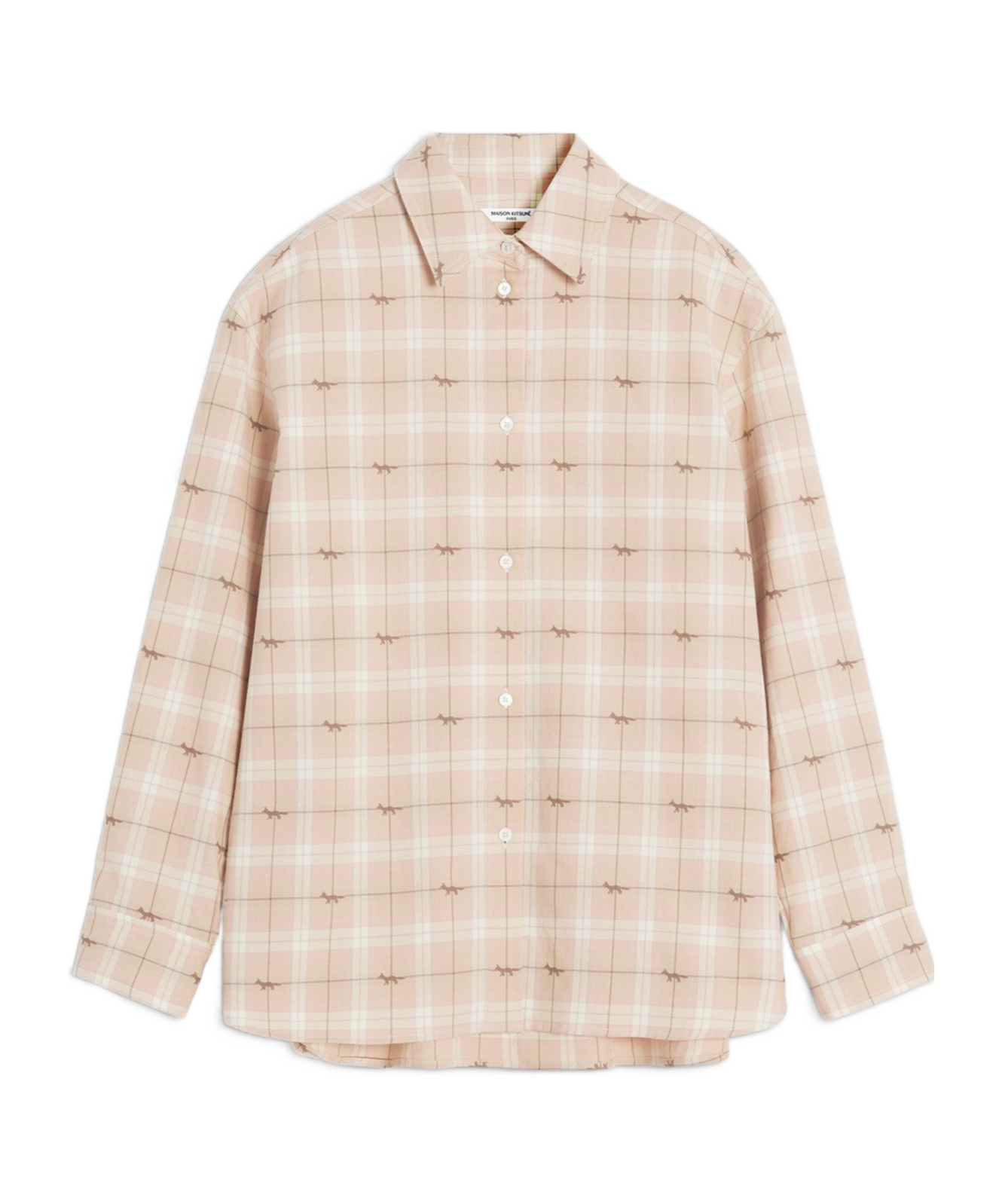 Maison Kitsuné Light Overshirt In Neutral
