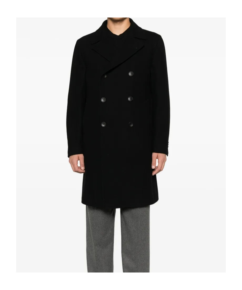 Tagliatore Arden Double-breasted Coat In Black