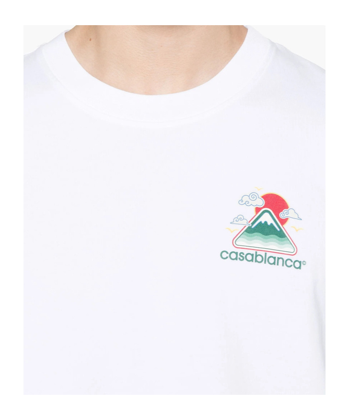 Casablanca Mountains Waves Print T-shirt