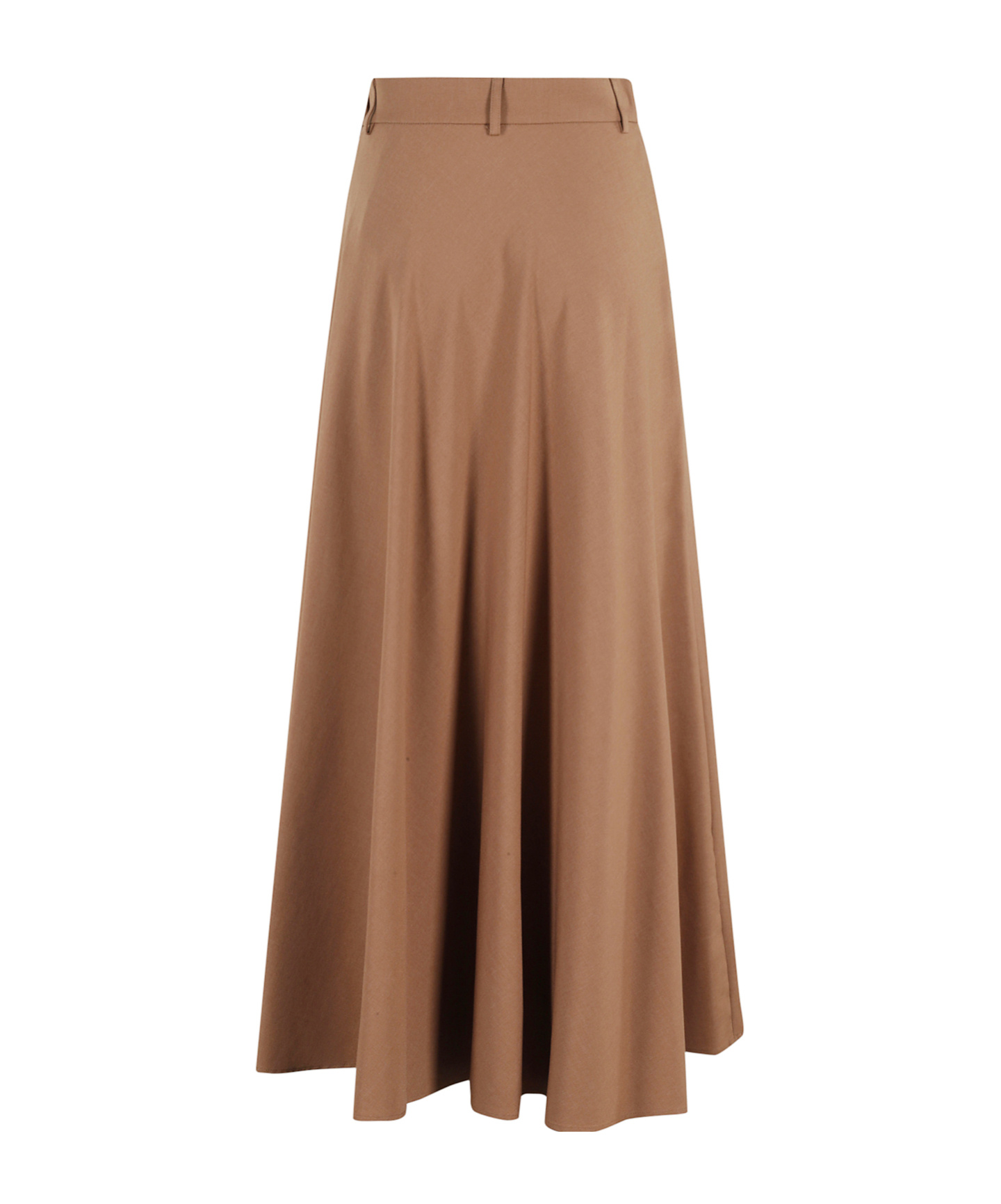 Herno Flared Midi Skirt In Brown