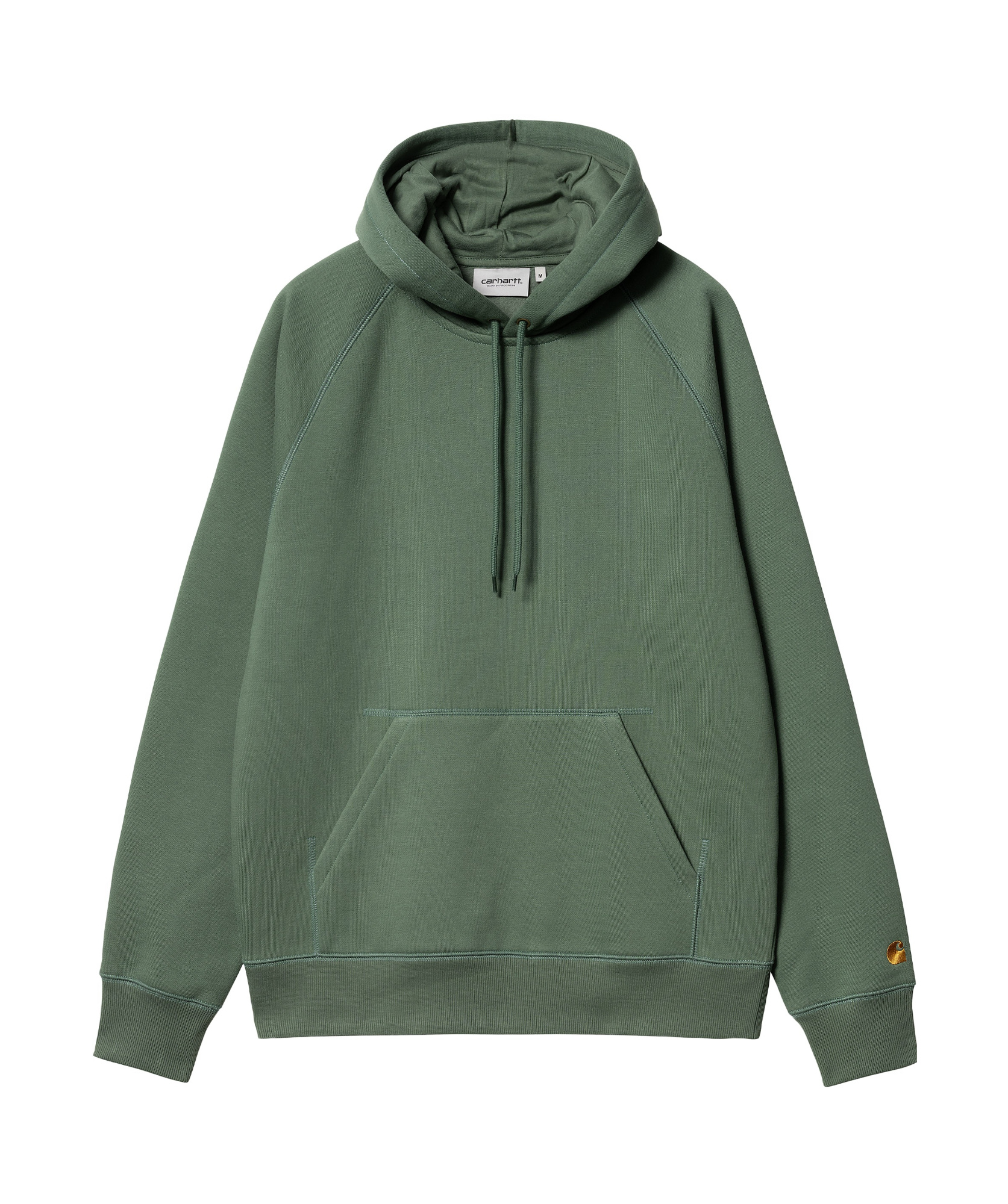 Carhartt Chase Chervil / Gold Hoodie In Green
