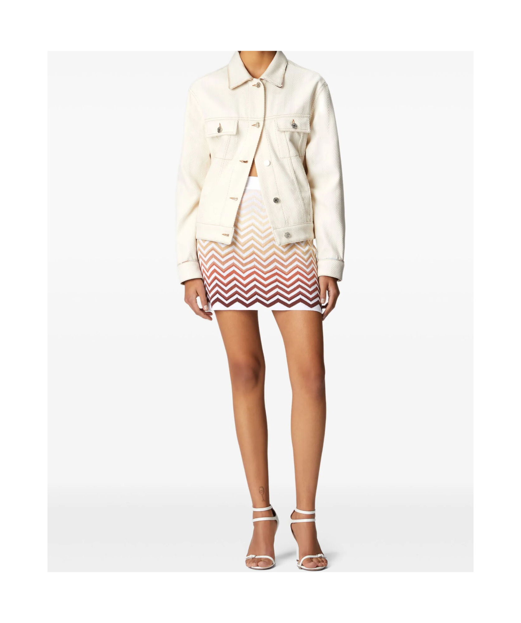 Missoni Zigzag Mini Skirt In Multi-color