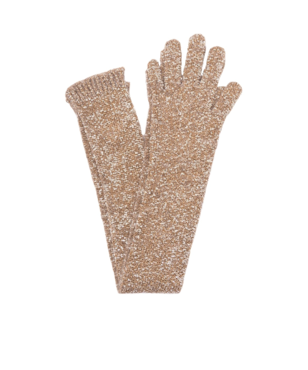 Brunello Cucinelli Ribbed Gloves In Brown