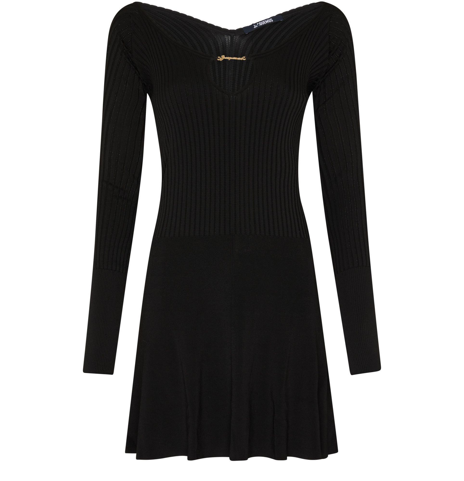 Jacquemus La Mini Robe Pralu Dress In Black