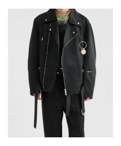Jil Sander Duchess Zip-up Jacket In Black
