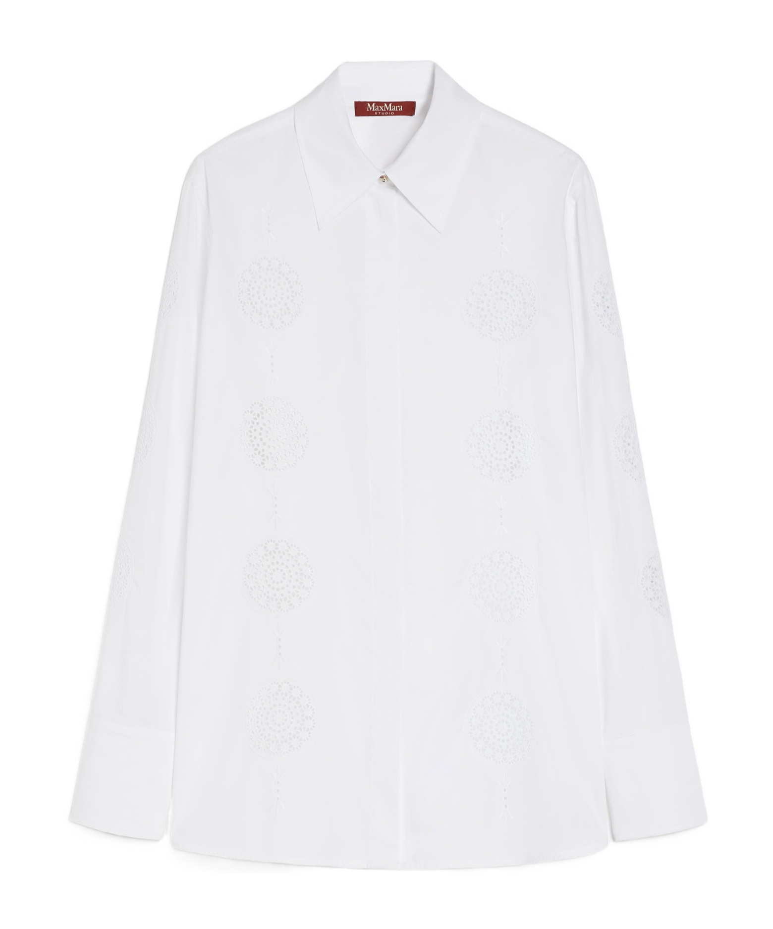 Max Mara Studio Sesia Shirt Optic White In White