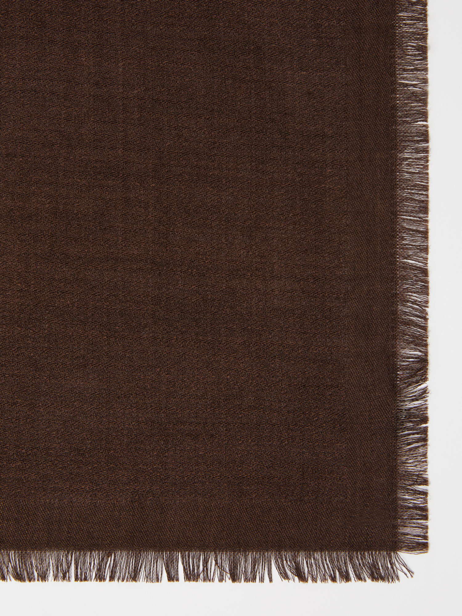 Max Mara Frayed-edge Scarf In Black