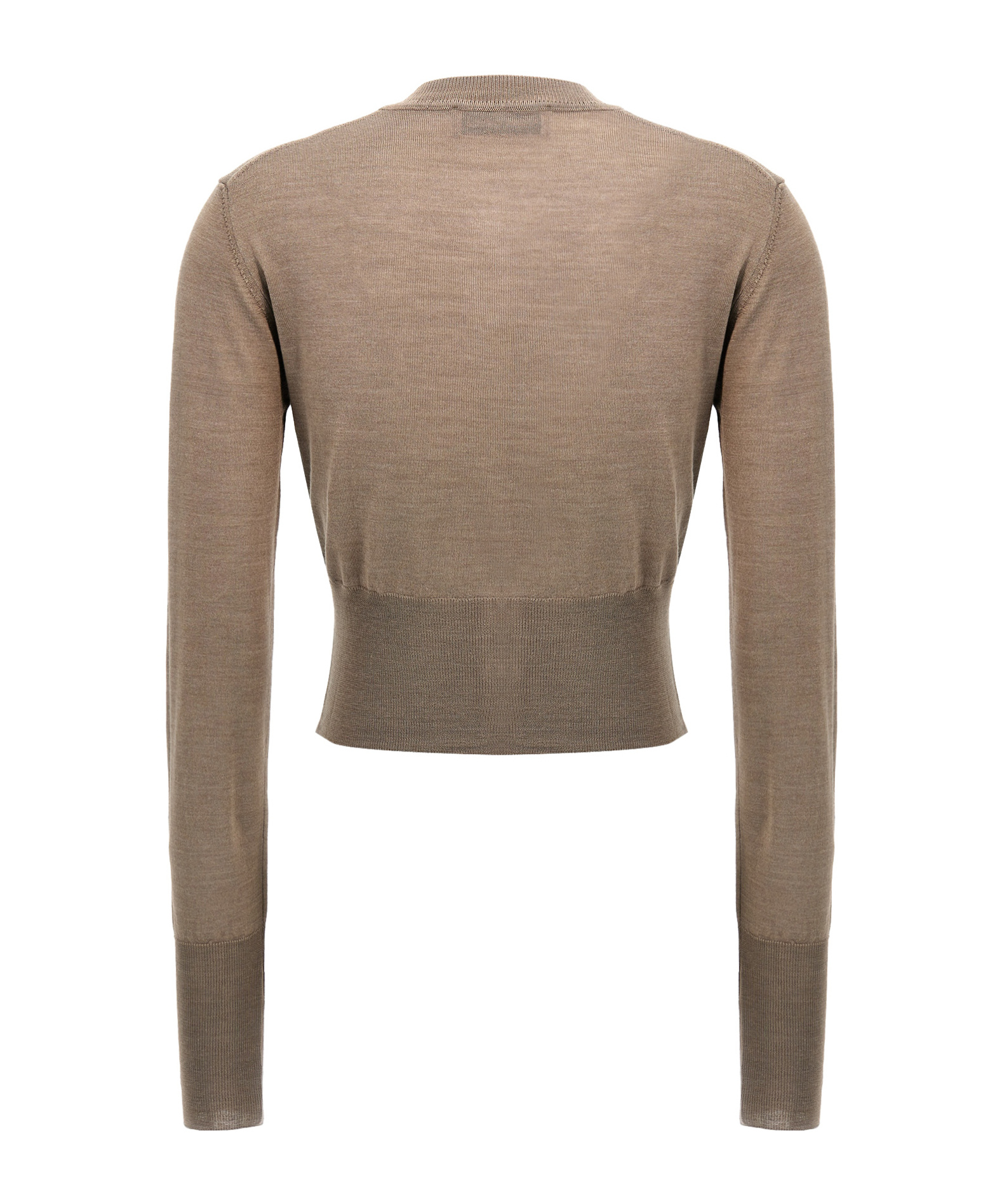 Vivienne Westwood Stone Virgin Wool Orb Bea Cardigan In Brown
