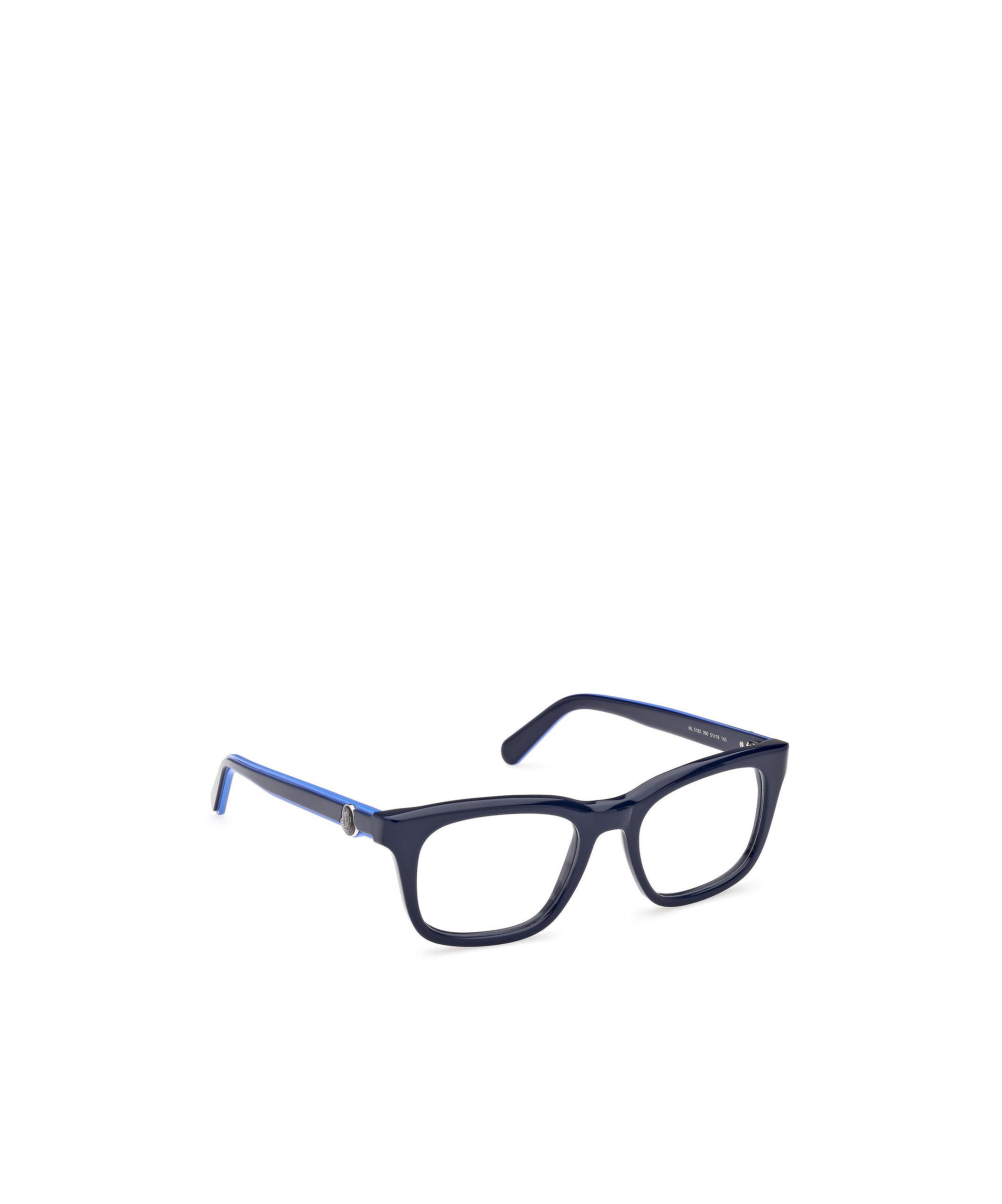 Moncler Logo-detail Square-frame Glasses In Black