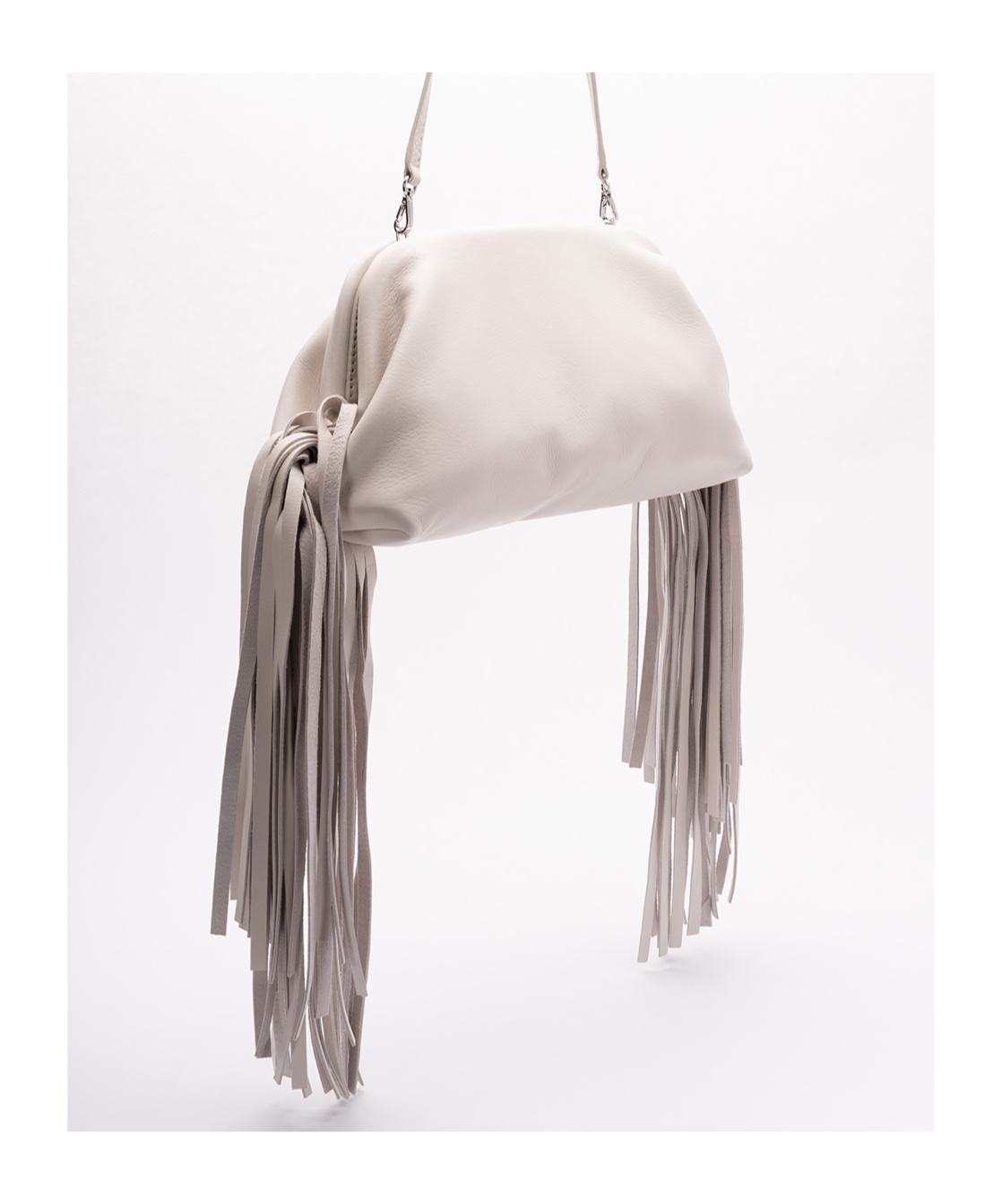 Philosophy Di Lorenzo Serafini Tassel Shoulder Bag In Beige