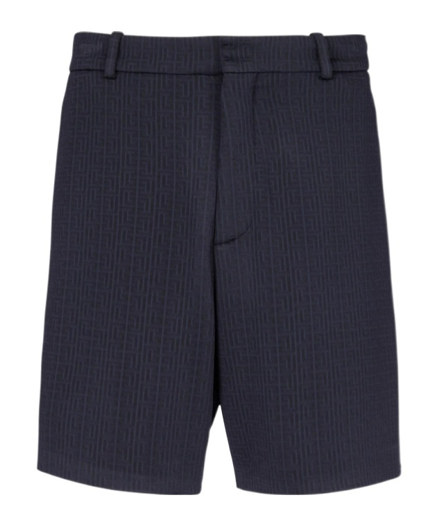Balmain Belt-loop Shorts In Black