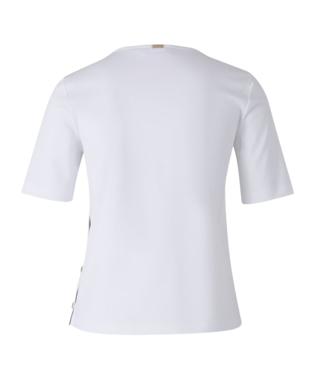 Herno Structured Short-sleeve Top In White