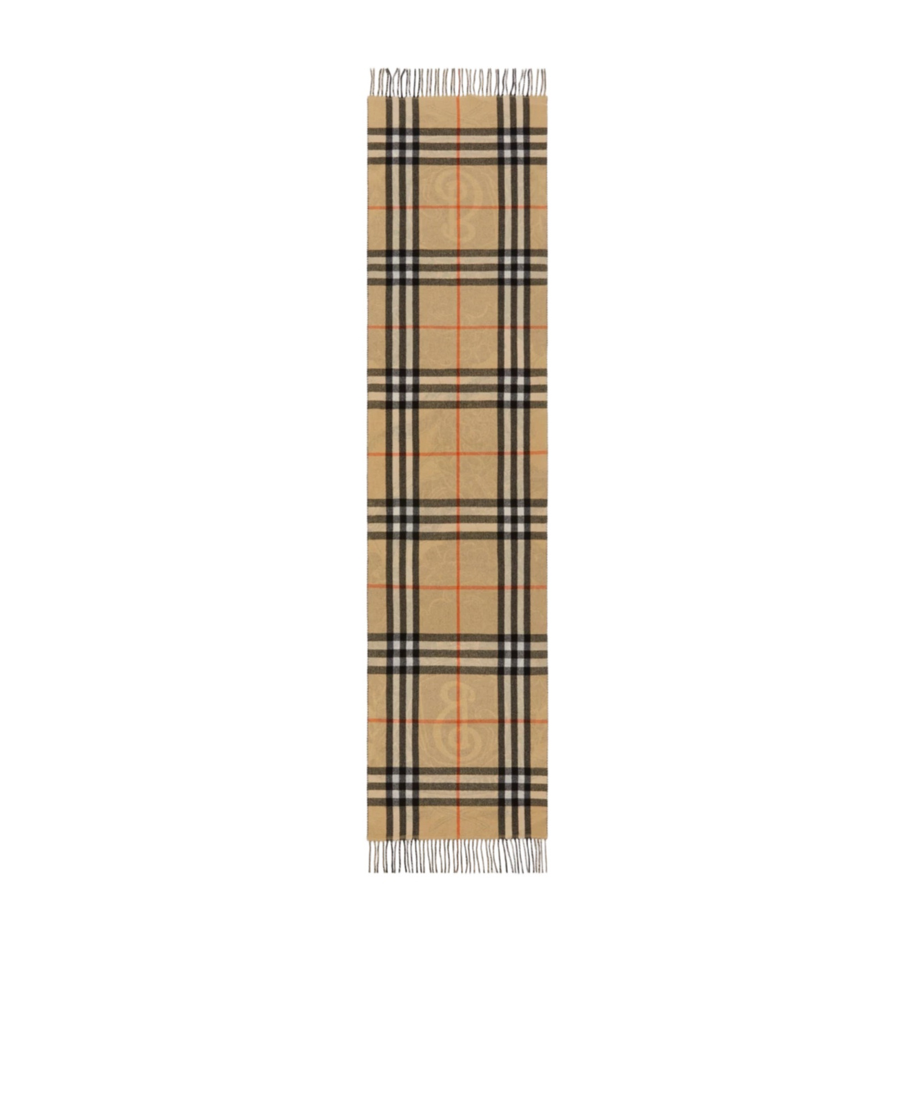 Burberry Stormy Knight Reversible Jacquard Check Cashmere Scarf In Brown