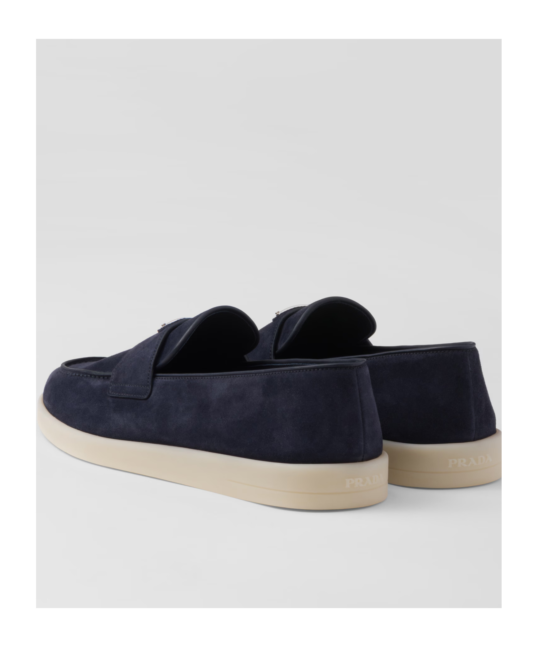 Prada Saint Tropez Loafers In Blue