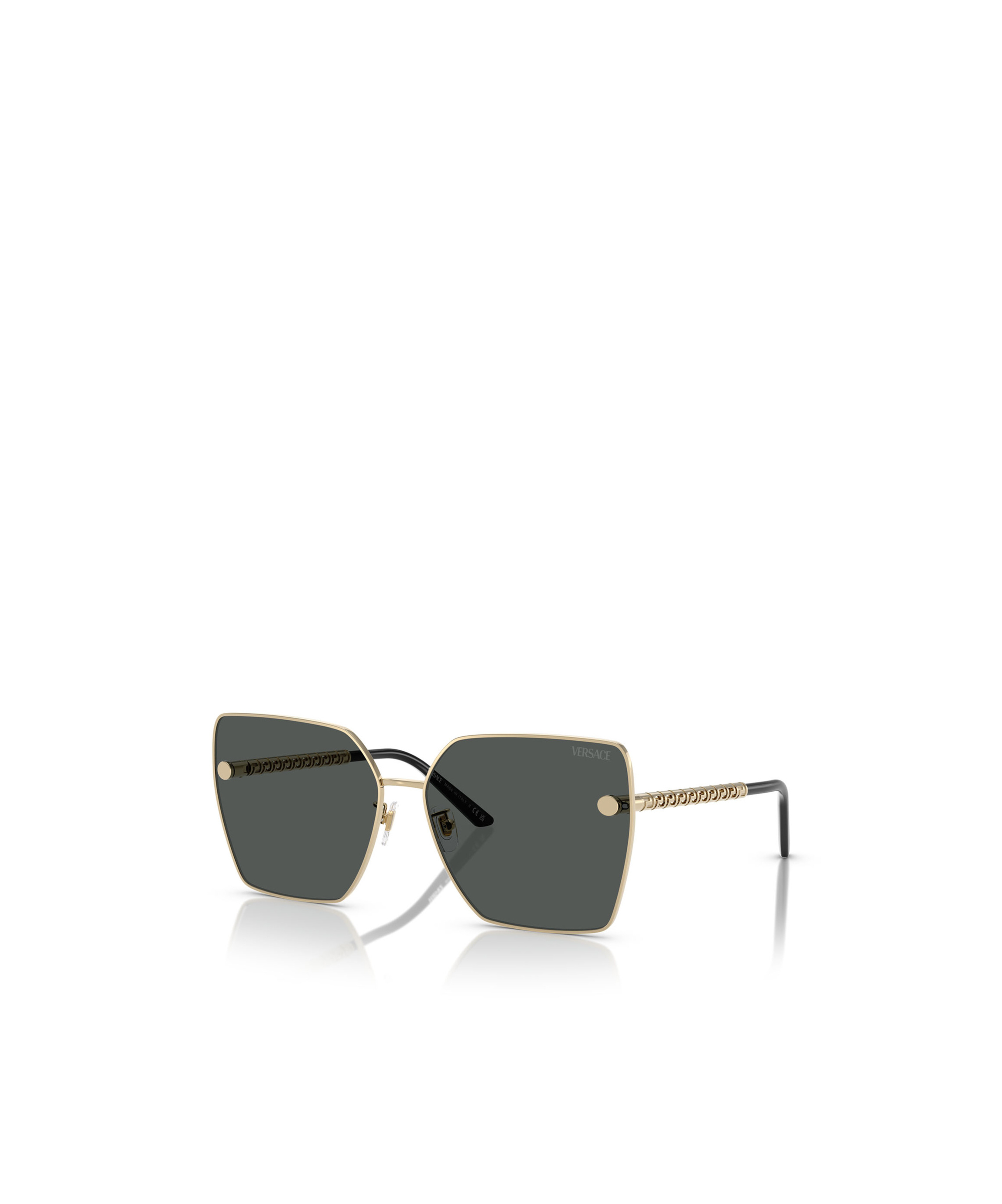 VERSACE OVERSIZE SQUARE FRAME SUNGLASSES 