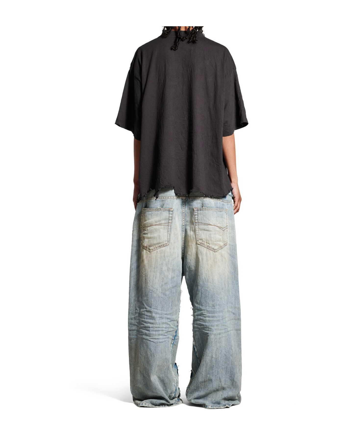 Balenciaga Printed T-shirt In Black