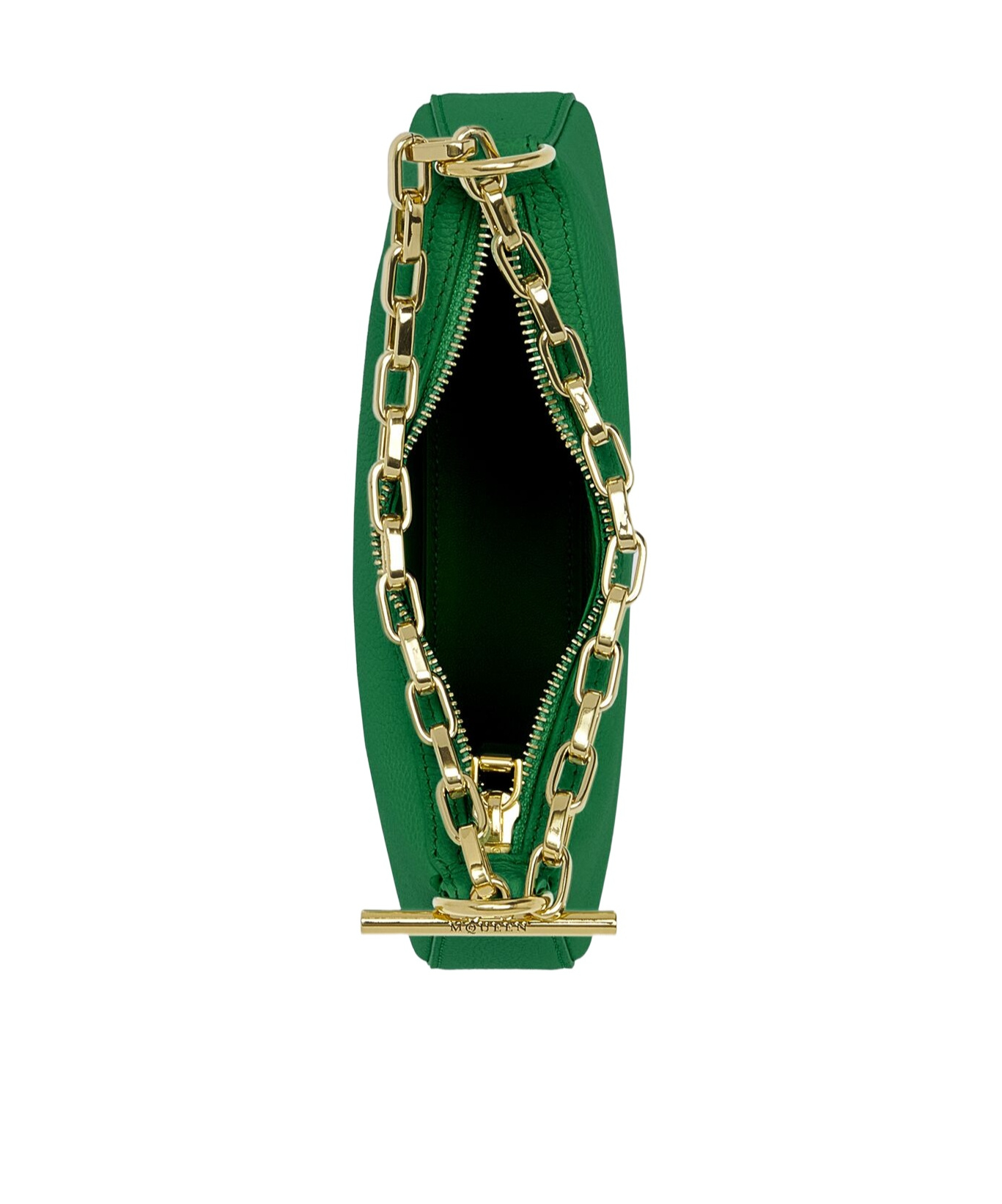 Alexander Mcqueen T-bar Chain-strap Leather Tote Bag In Green