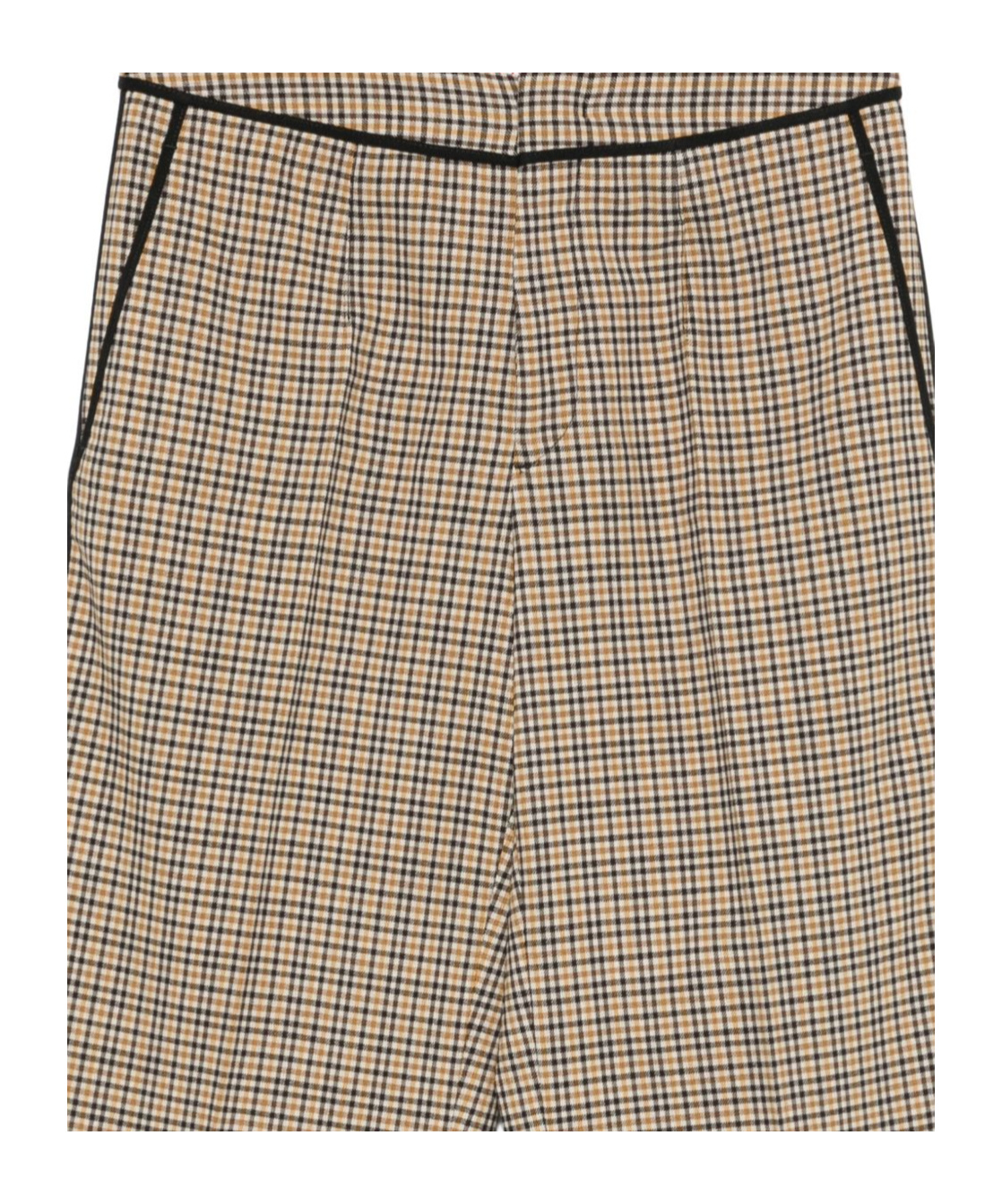 Iceberg Plaid Casual Pants In Brown