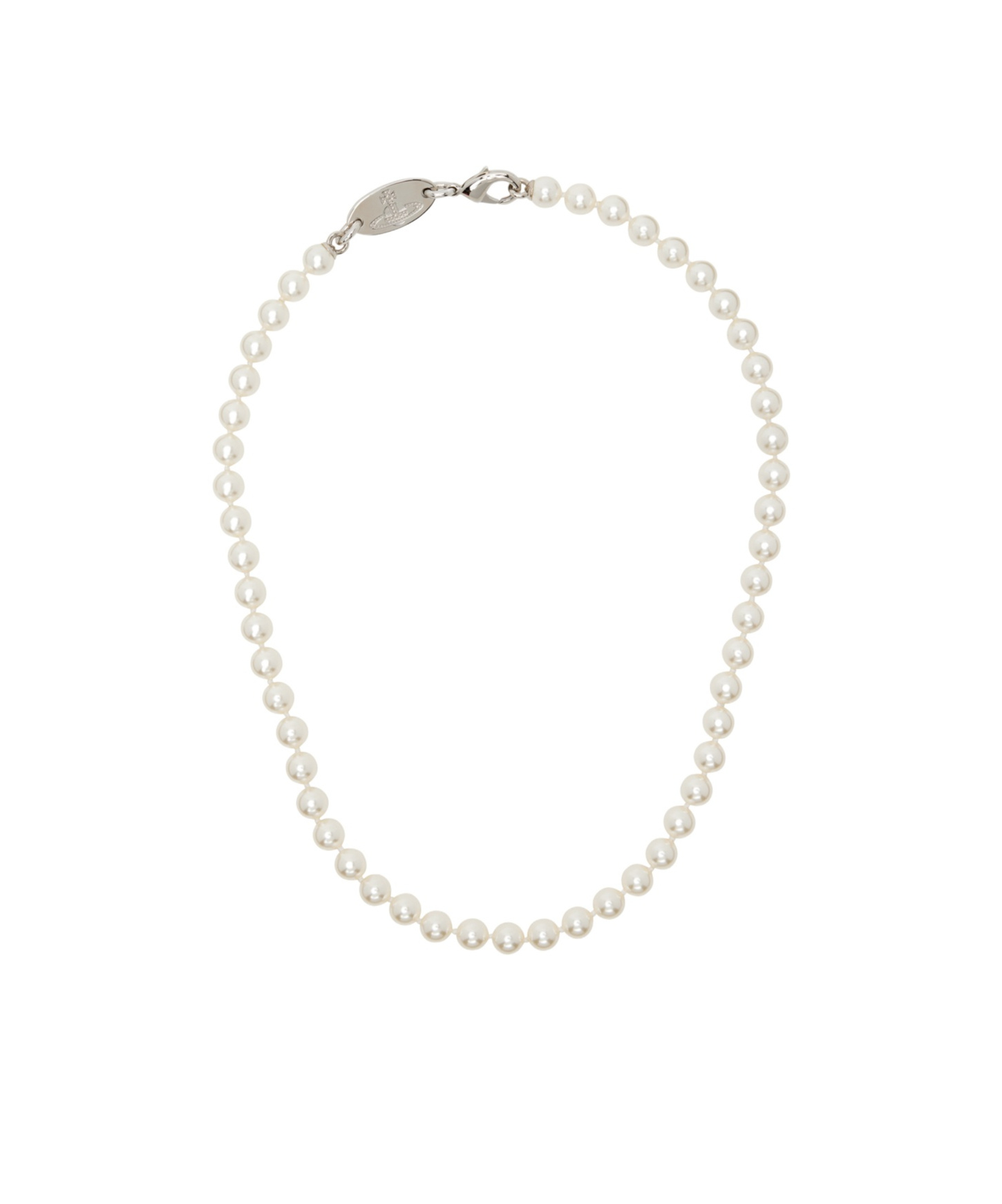 Vivienne Westwood Beaded Necklace In White