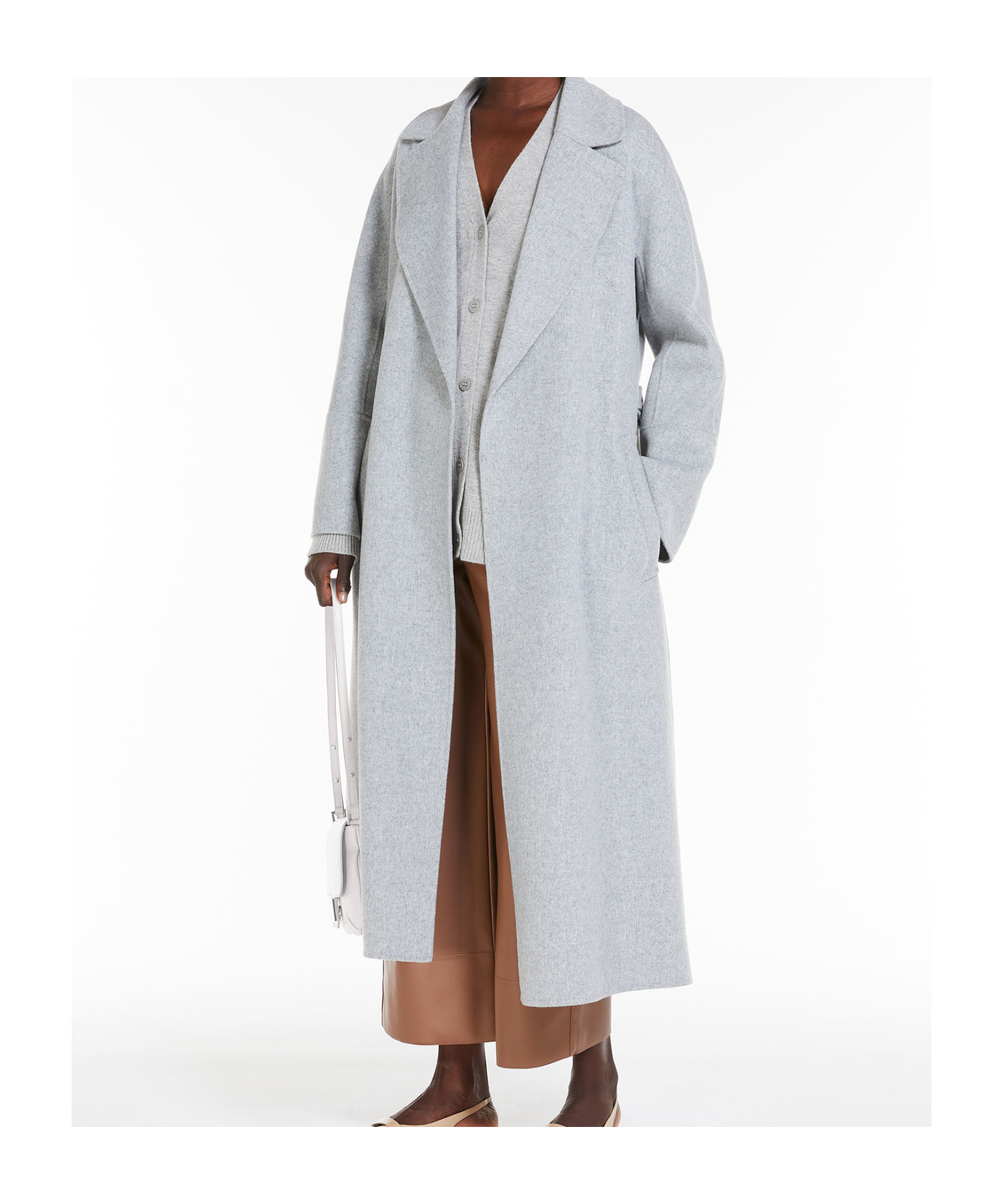 Max Mara Jane Wool And Cashmere Cardigan In White